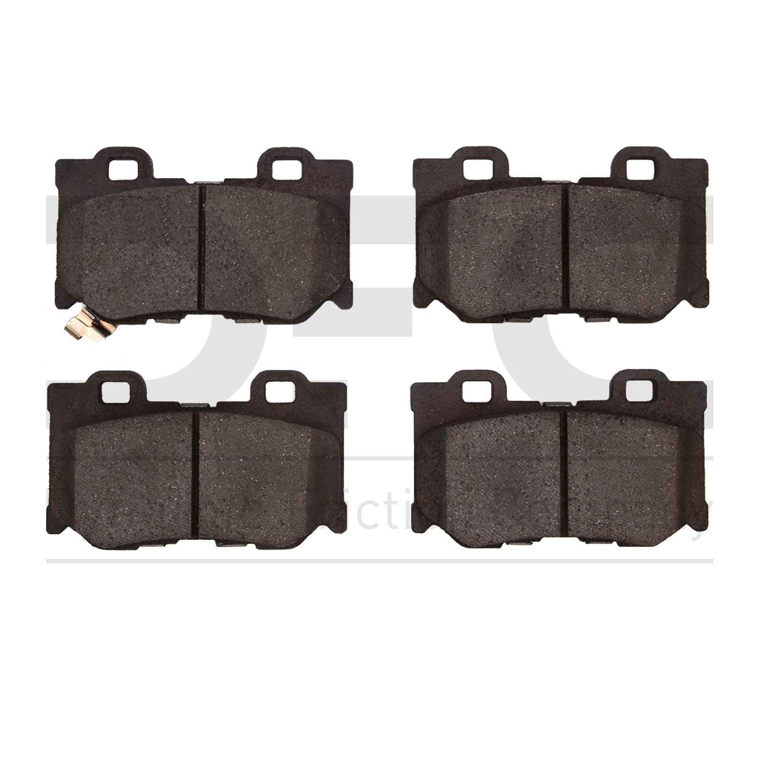 Dynamic Friction Company Disc Brake Pad Set  top view frsport 1311-1347-00