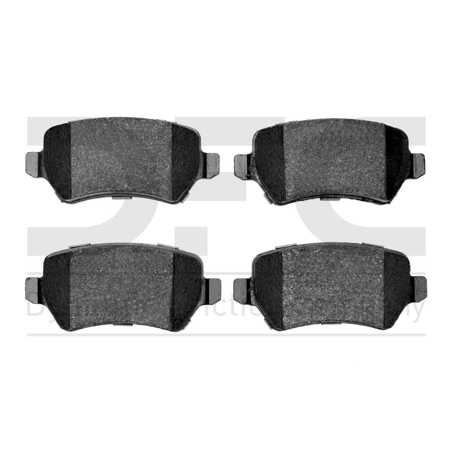 Dynamic Friction Company Disc Brake Pad Set  top view frsport 1311-1362-00