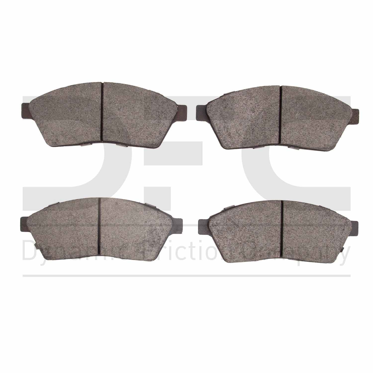 Dynamic Friction Company Disc Brake Pad Set  top view frsport 1311-1422-00