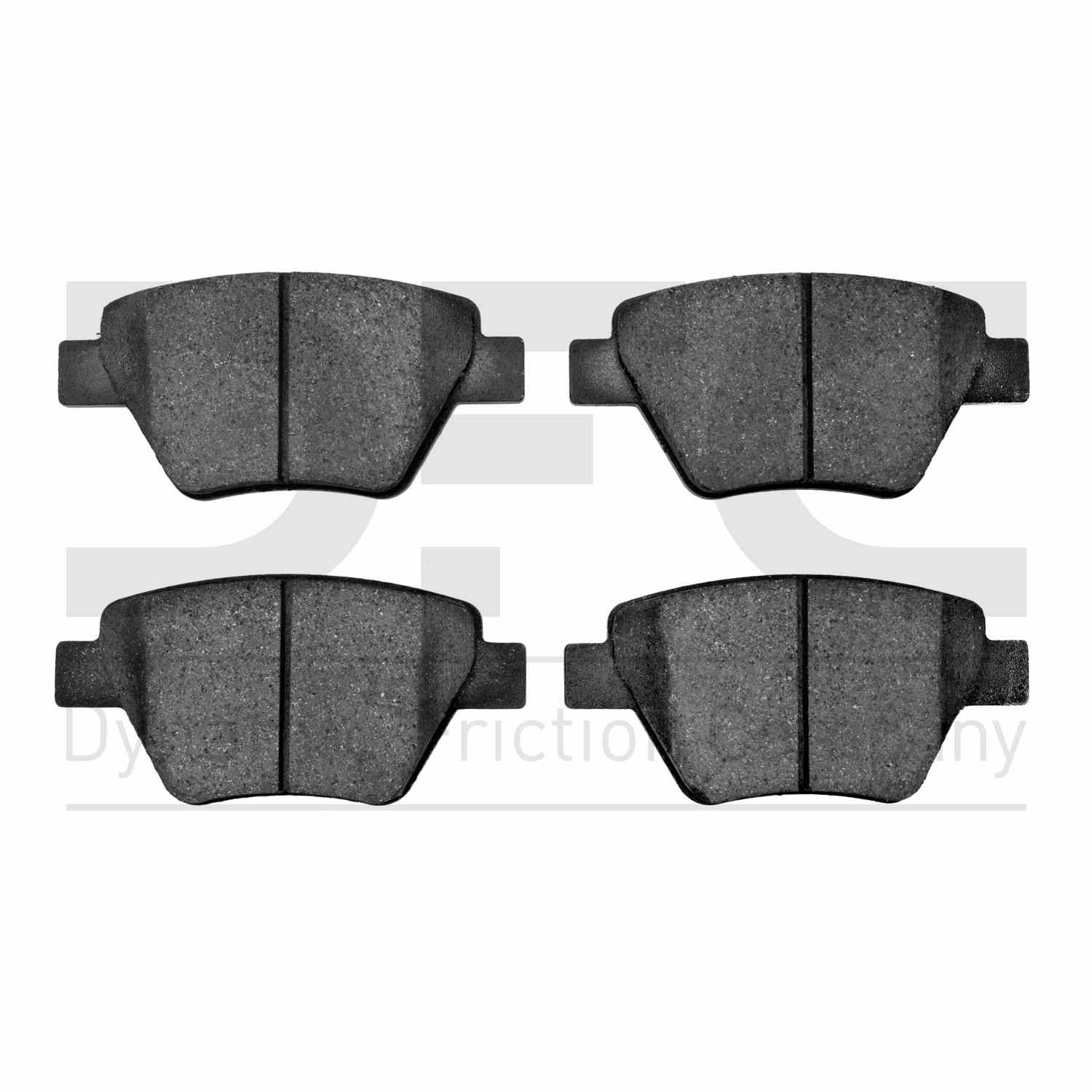 Dynamic Friction Company Disc Brake Pad Set  top view frsport 1311-1456-00