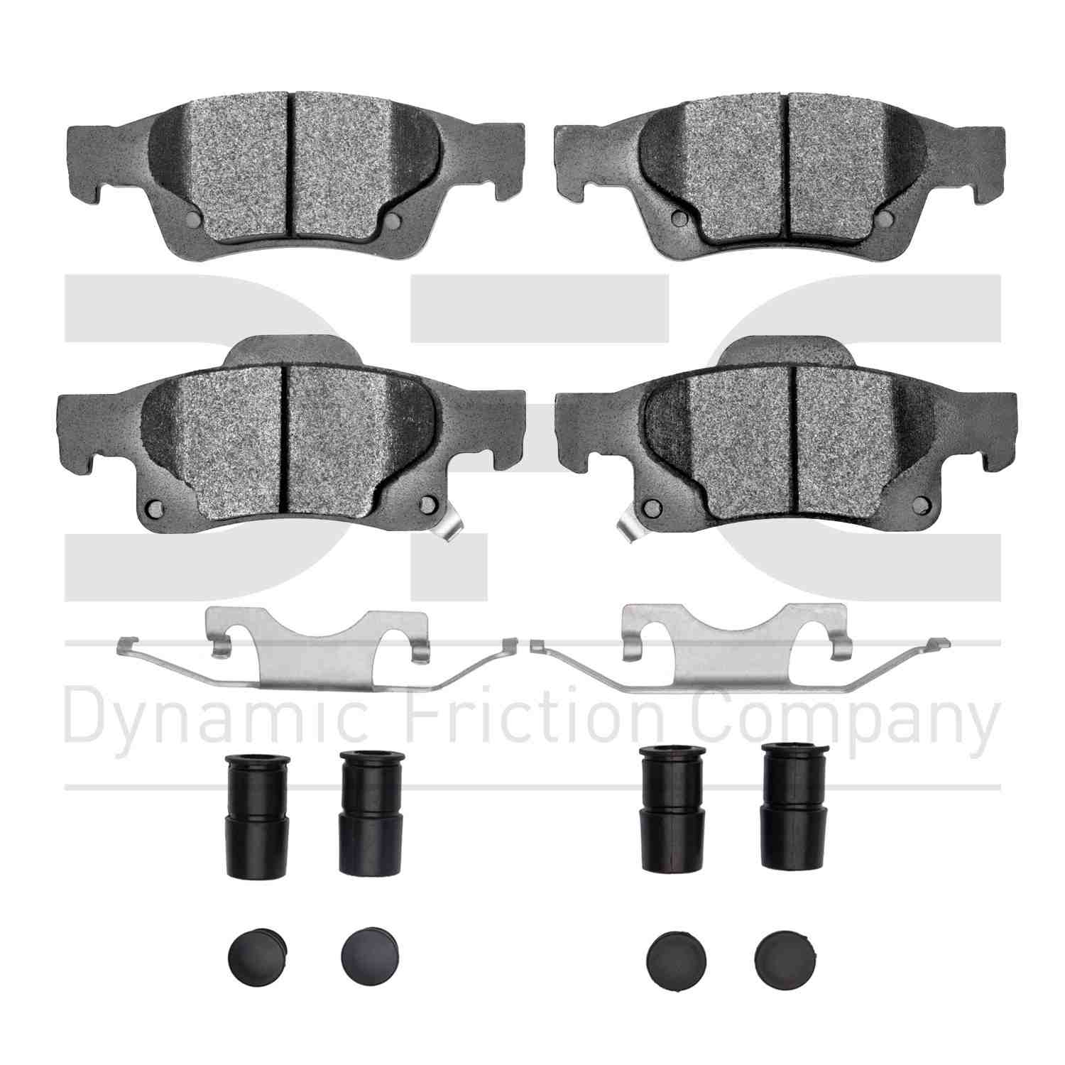 Dynamic Friction Company Disc Brake Pad Set  top view frsport 1311-1498-01