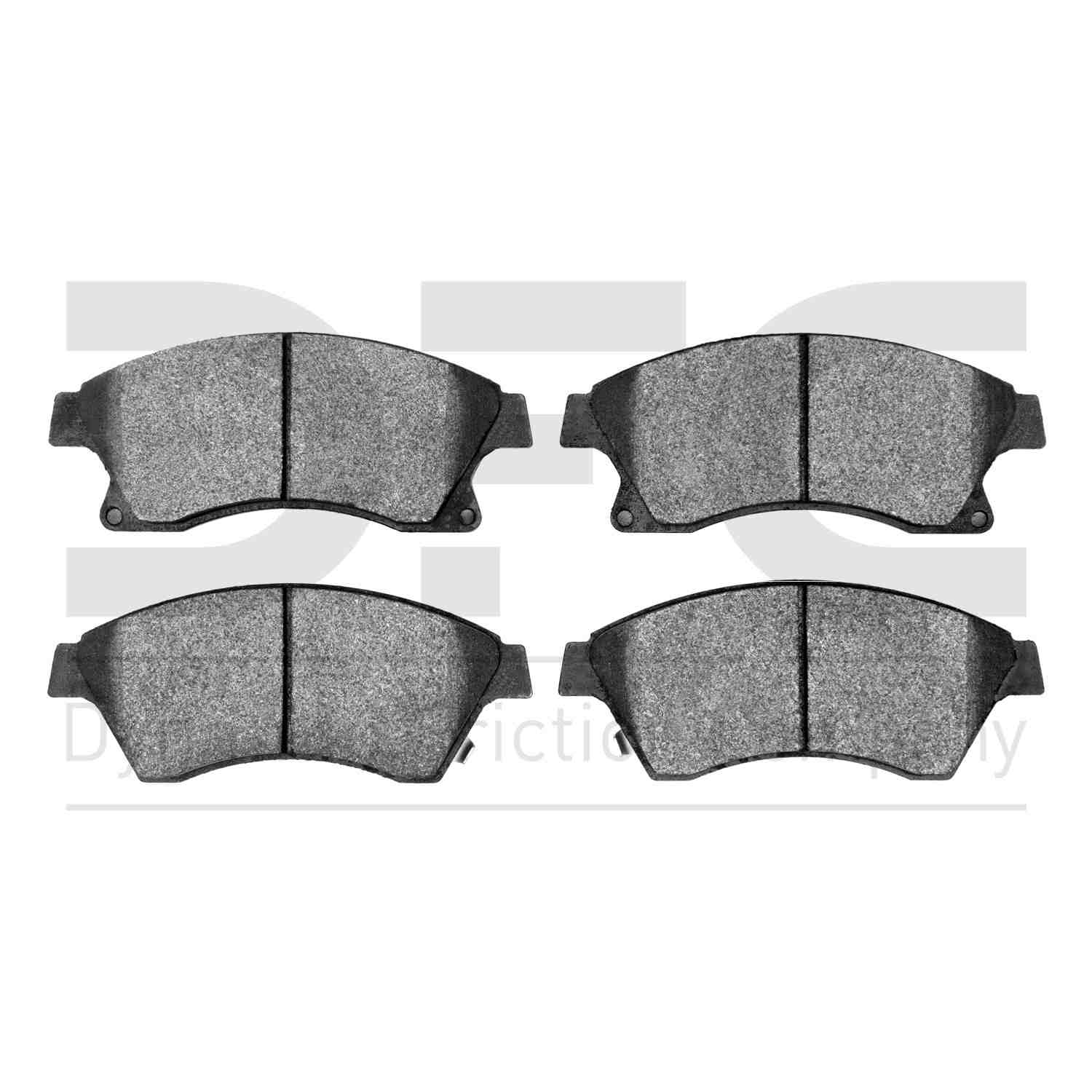 Dynamic Friction Company Disc Brake Pad Set  top view frsport 1311-1522-00