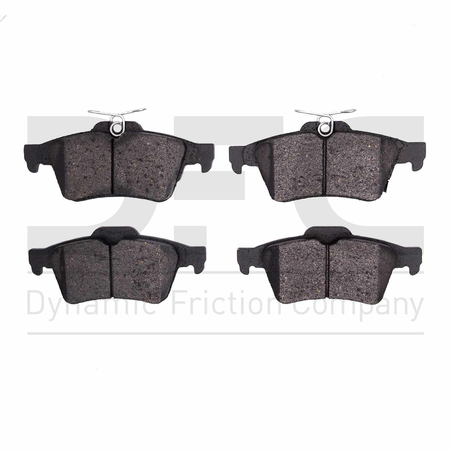 Dynamic Friction Company Disc Brake Pad Set  top view frsport 1311-1564-00