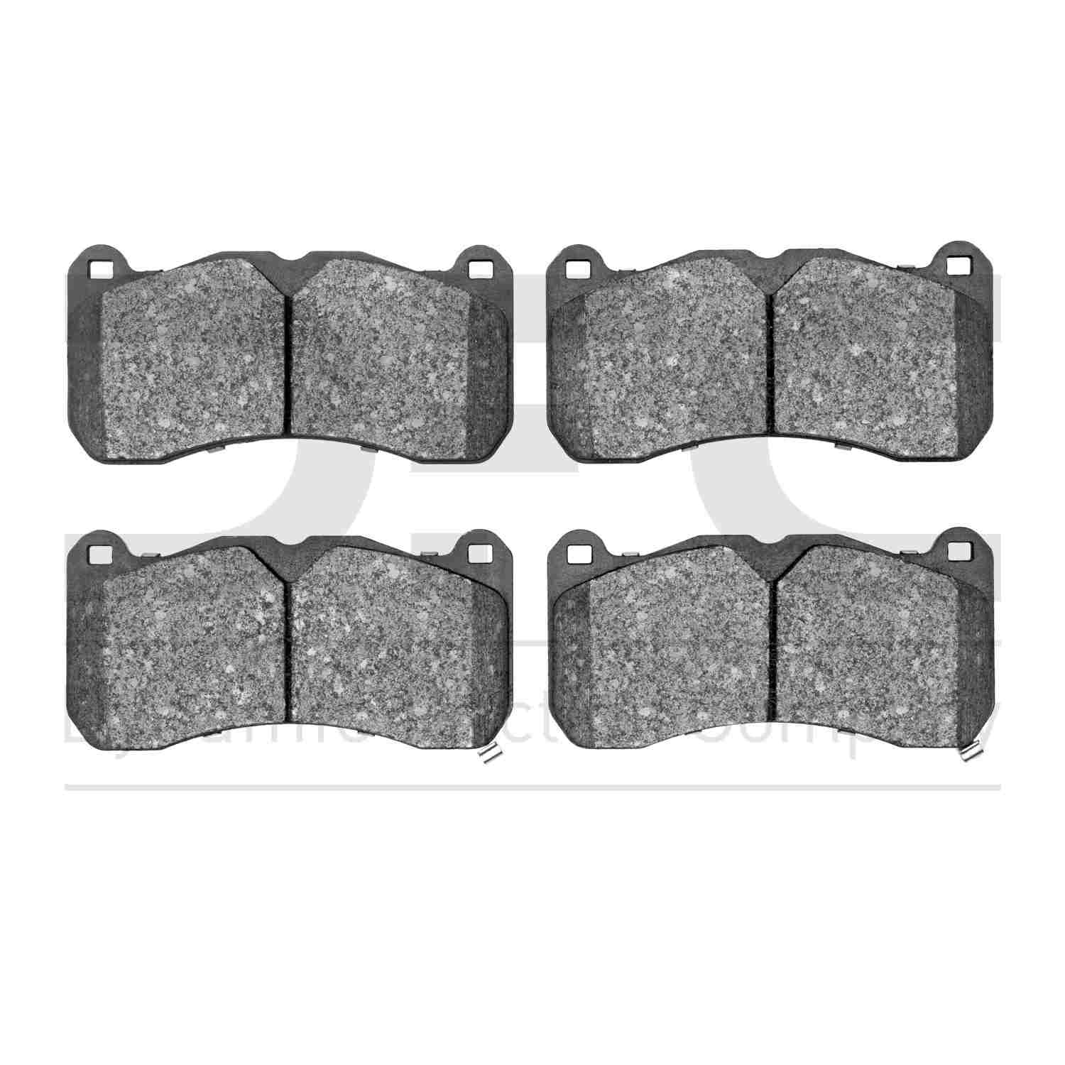 Dynamic Friction Company Disc Brake Pad Set  top view frsport 1311-1666-00