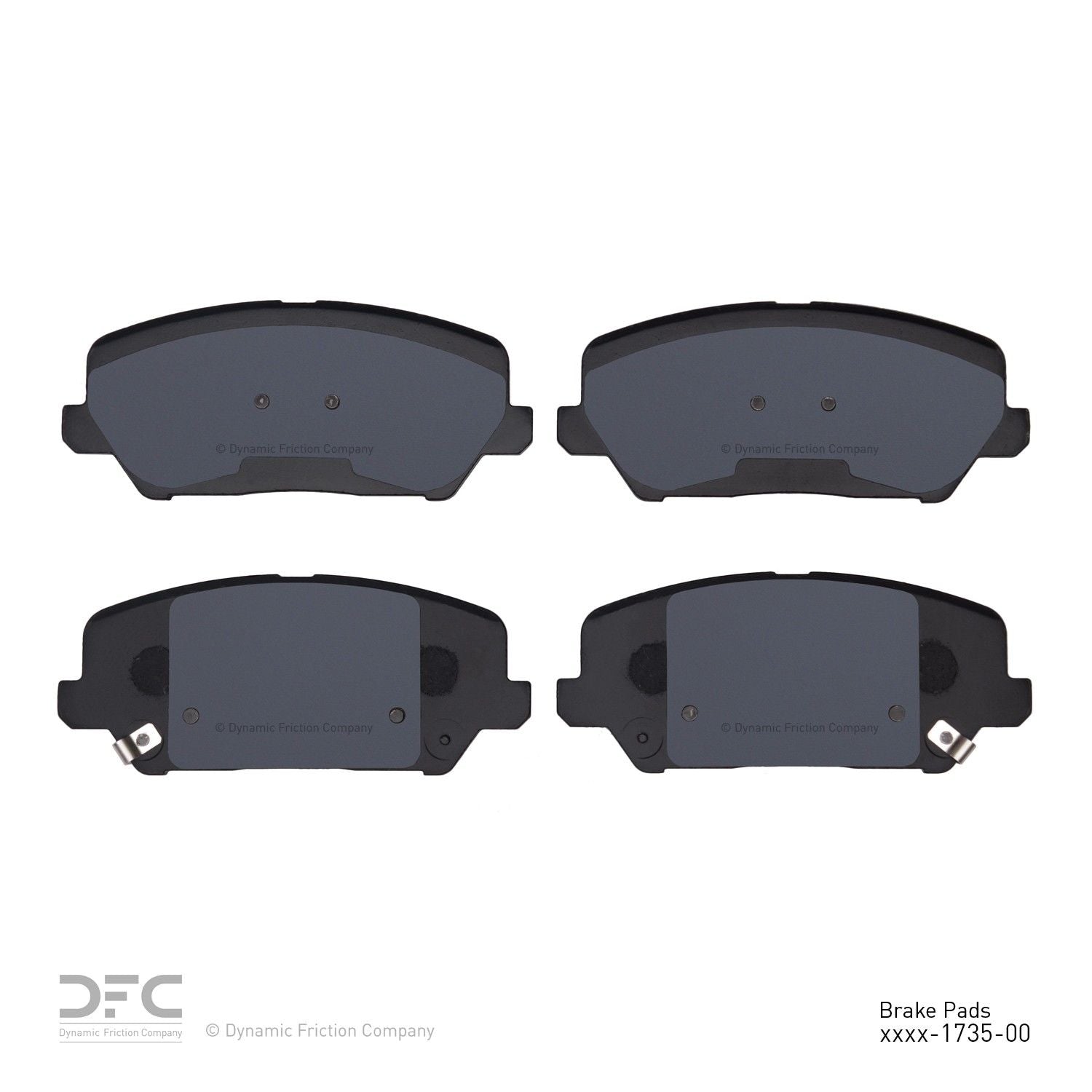 dynamic friction company disc brake pad set  frsport 1311-1735-00