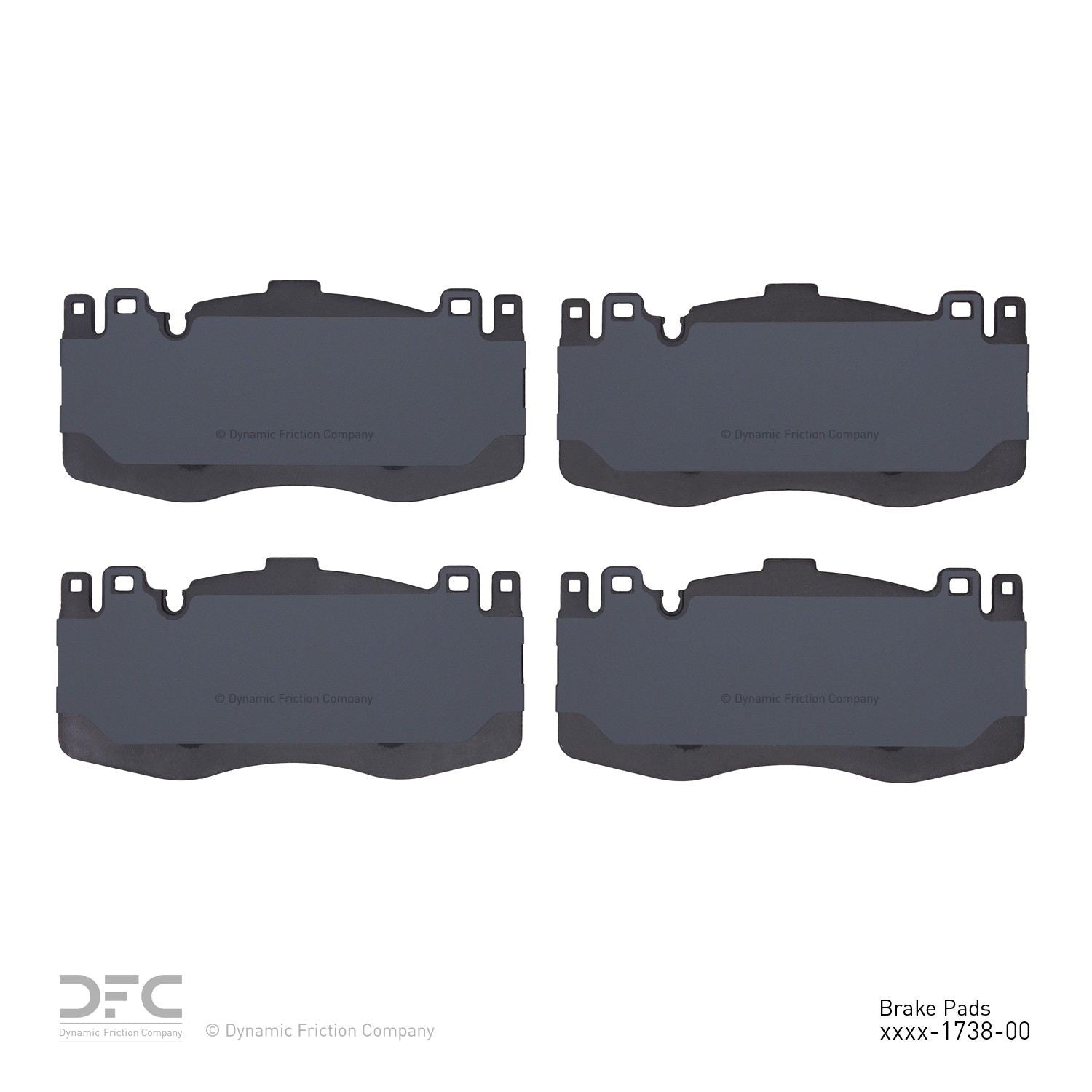 dynamic friction company disc brake pad set  frsport 1311-1738-00