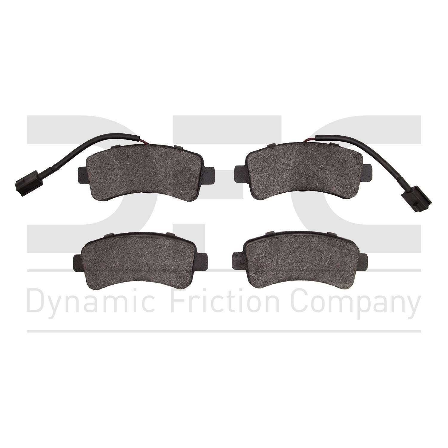 Dynamic Friction Company Disc Brake Pad Set  top view frsport 1311-1746-00