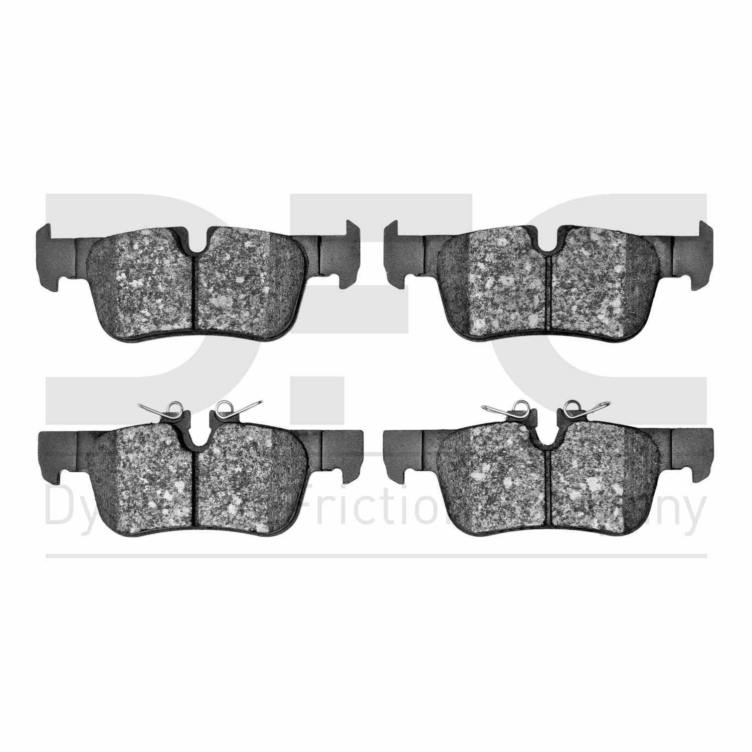 Dynamic Friction Company Disc Brake Pad Set  top view frsport 1311-1762-00