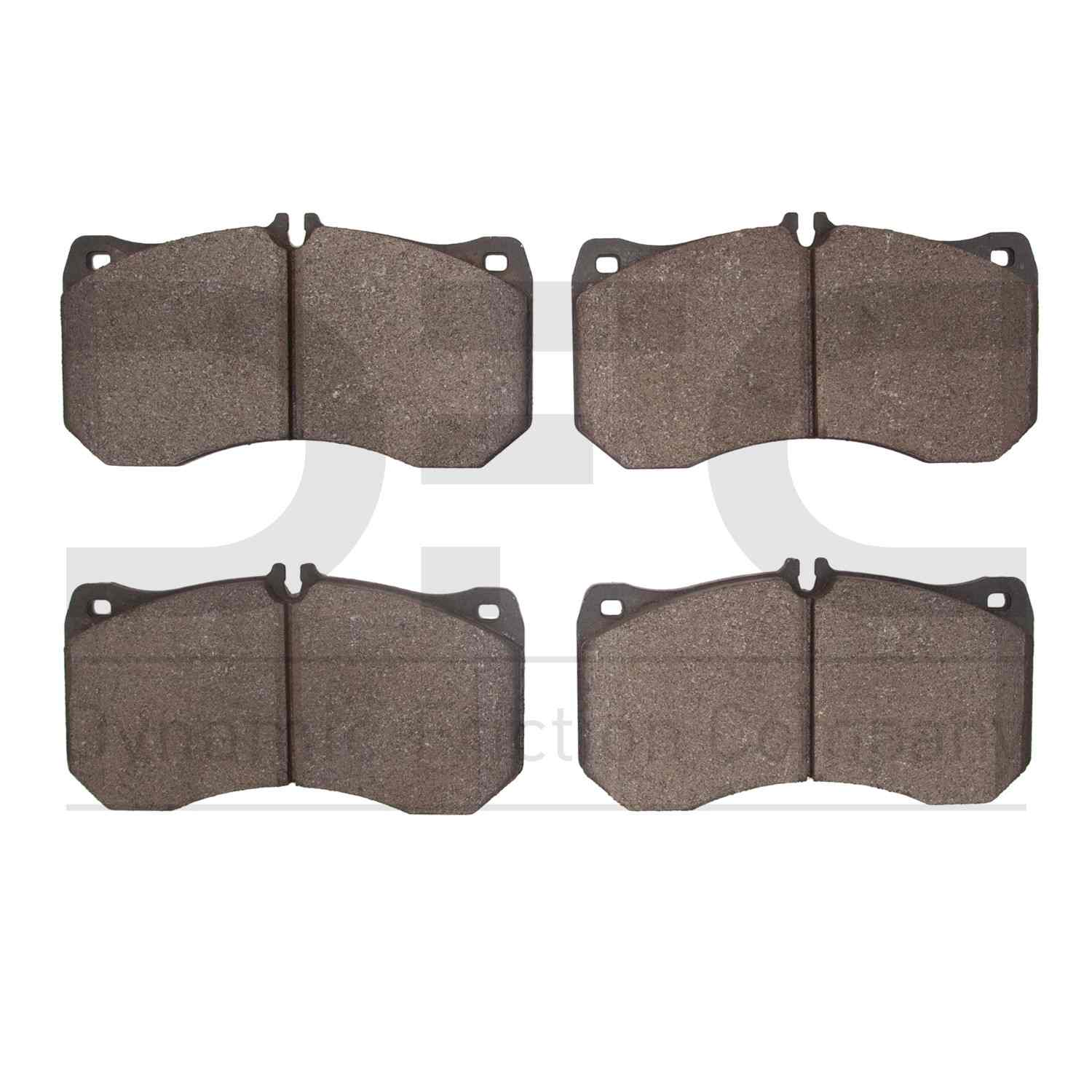 Dynamic Friction Company Disc Brake Pad Set  top view frsport 1311-1781-00