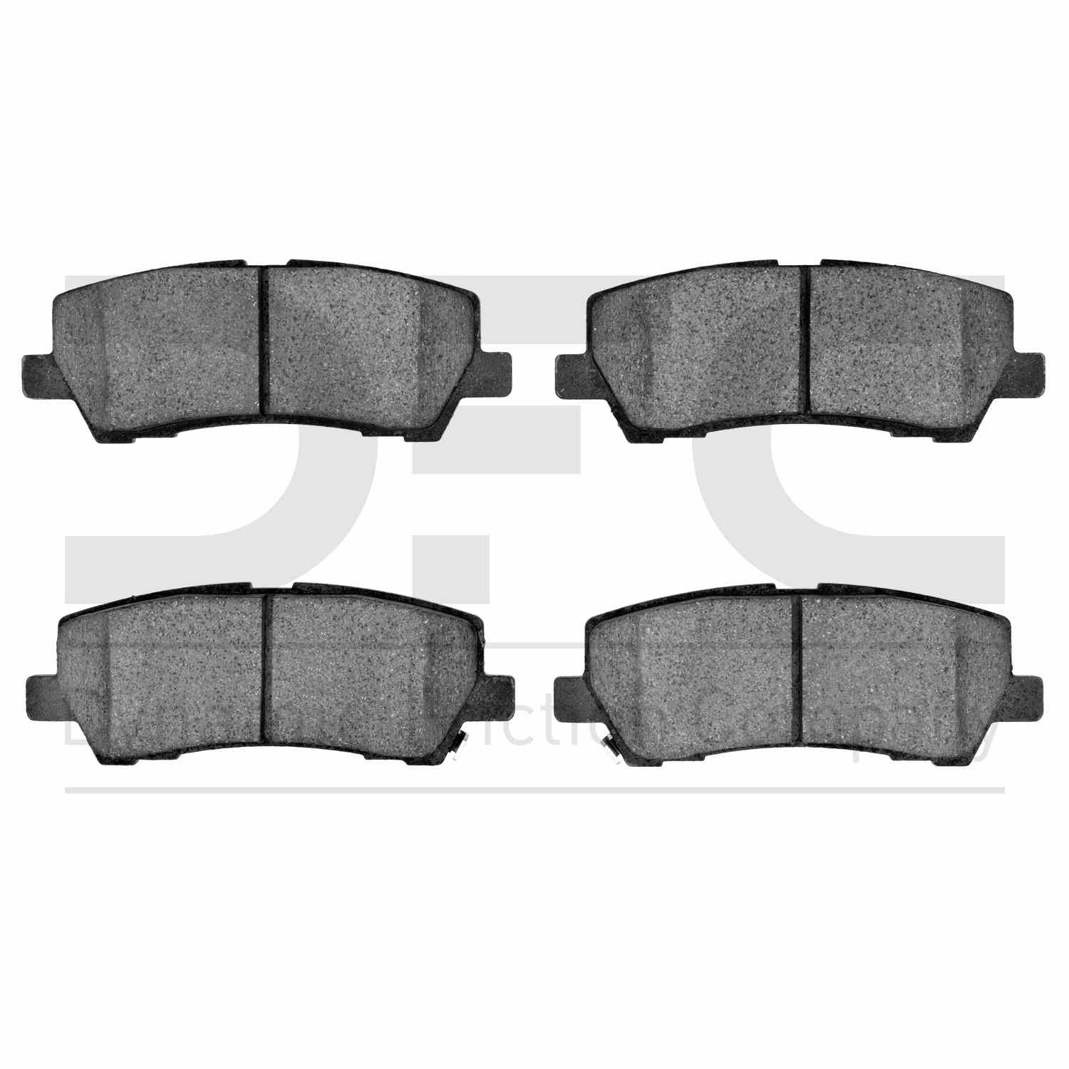 Dynamic Friction Company Disc Brake Pad Set  top view frsport 1311-1793-00