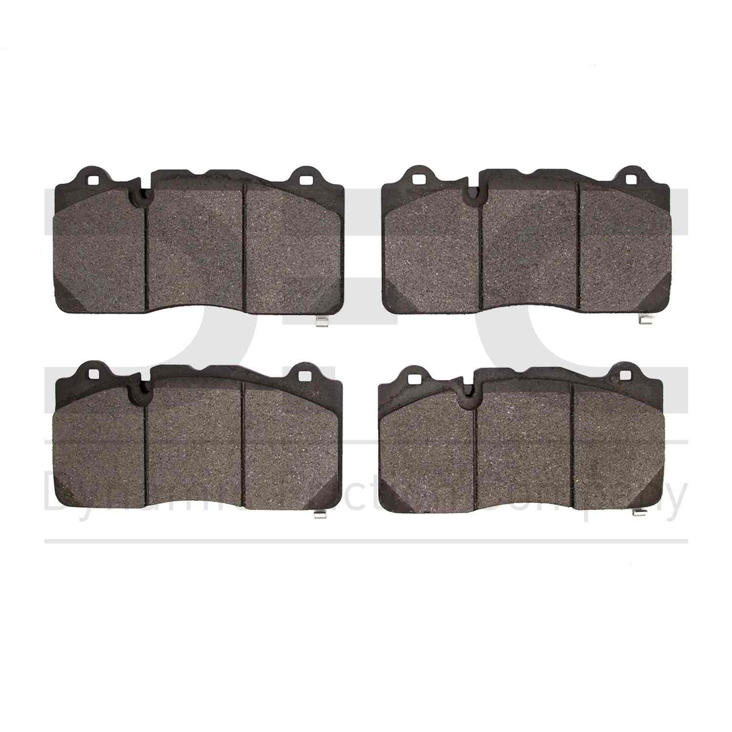 Dynamic Friction Company Disc Brake Pad Set  top view frsport 1311-1835-00