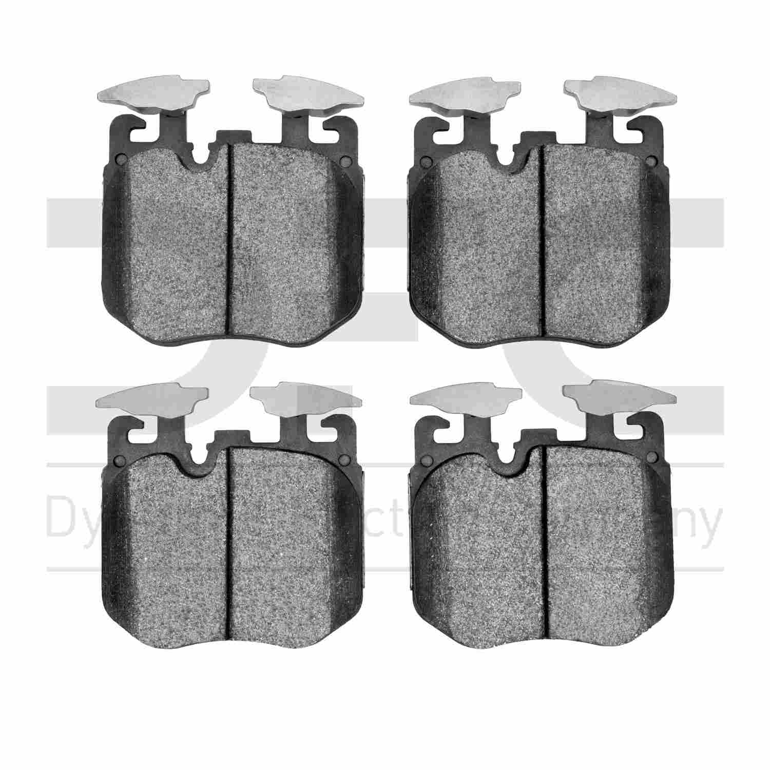 Dynamic Friction Company Disc Brake Pad Set  top view frsport 1311-1868-00