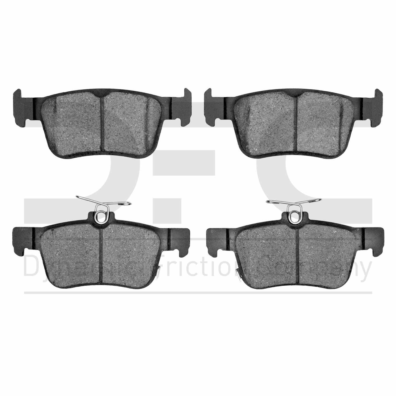 Dynamic Friction Company Disc Brake Pad Set  top view frsport 1311-1878-00