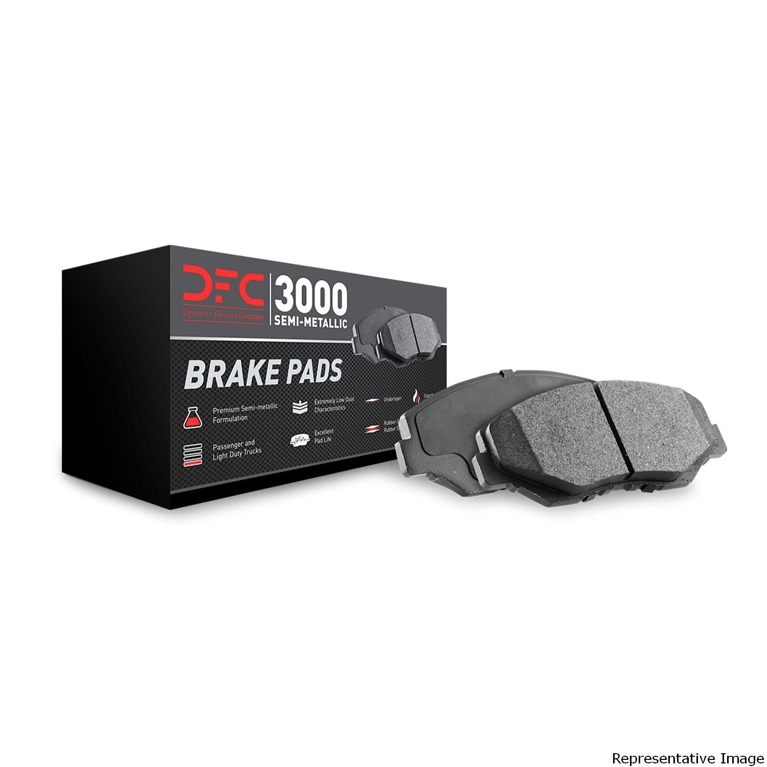 Dynamic Friction Company Disc Brake Pad Set  top view frsport 1311-1881-00