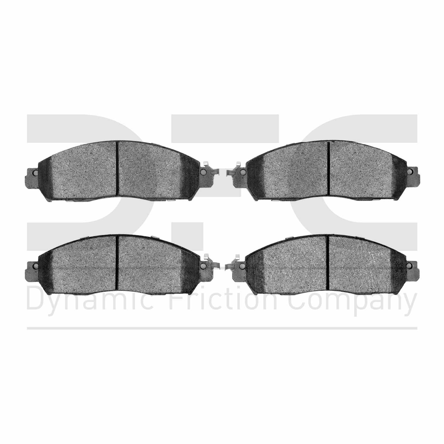 Dynamic Friction Company Disc Brake Pad Set  top view frsport 1311-1911-00