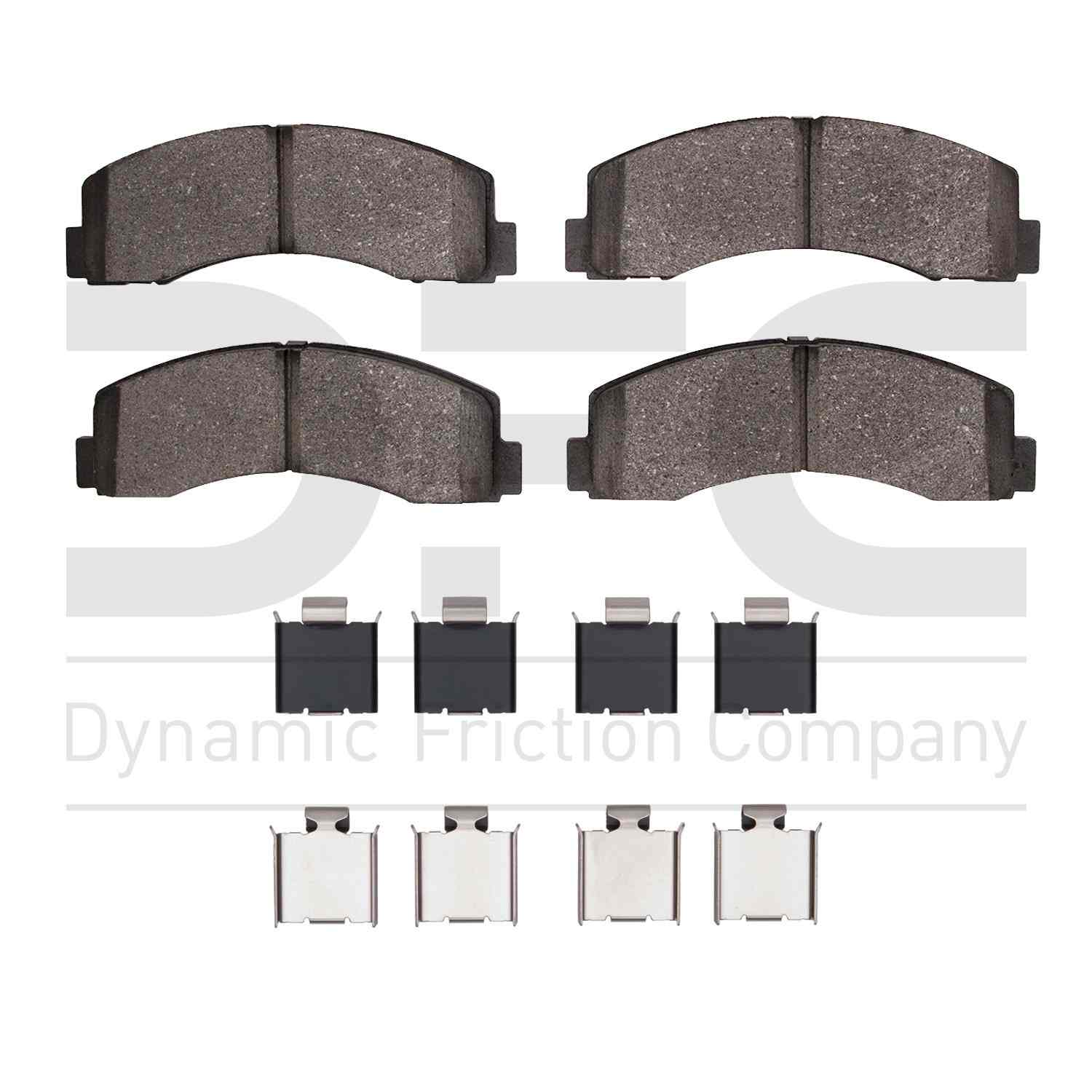 Dynamic Friction Company Disc Brake Pad Set  top view frsport 1311-2087-01