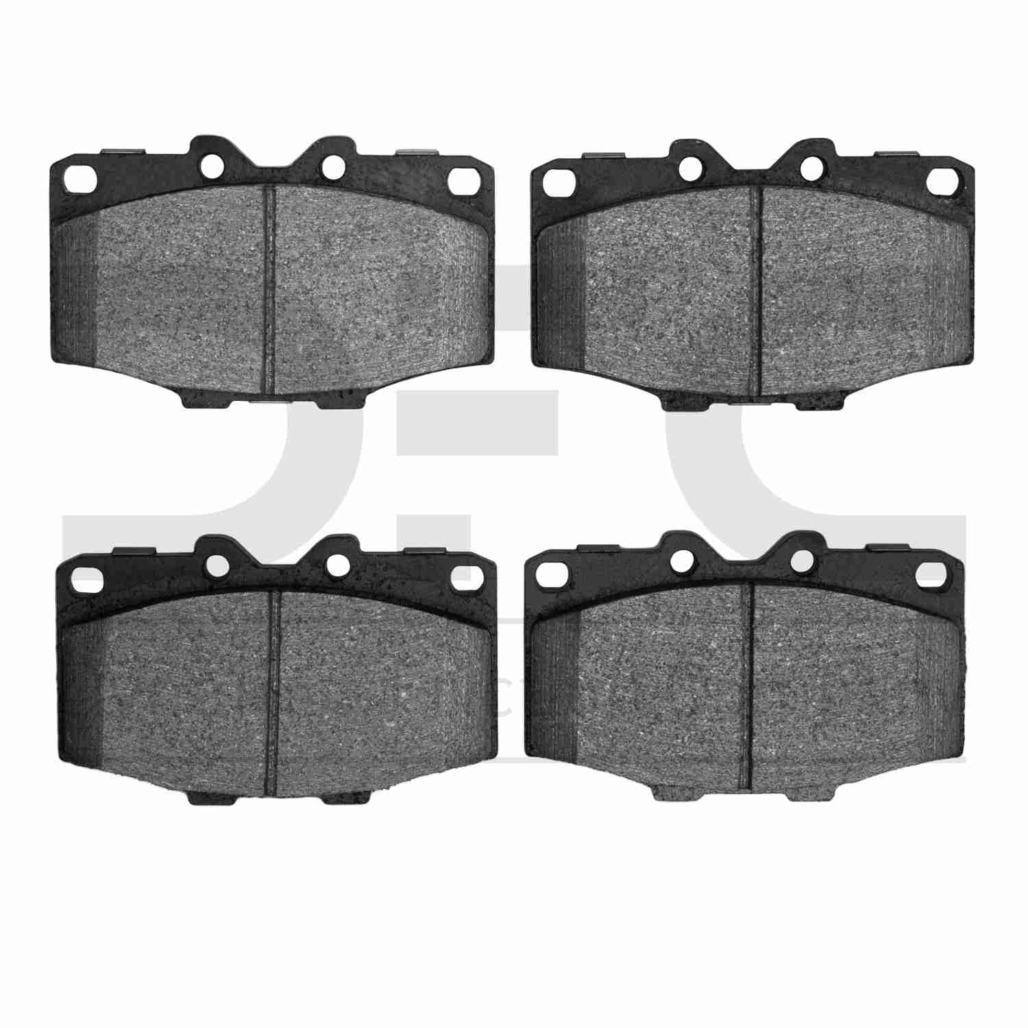 Dynamic Friction Company Disc Brake Pad Set  top view frsport 1400-0137-00