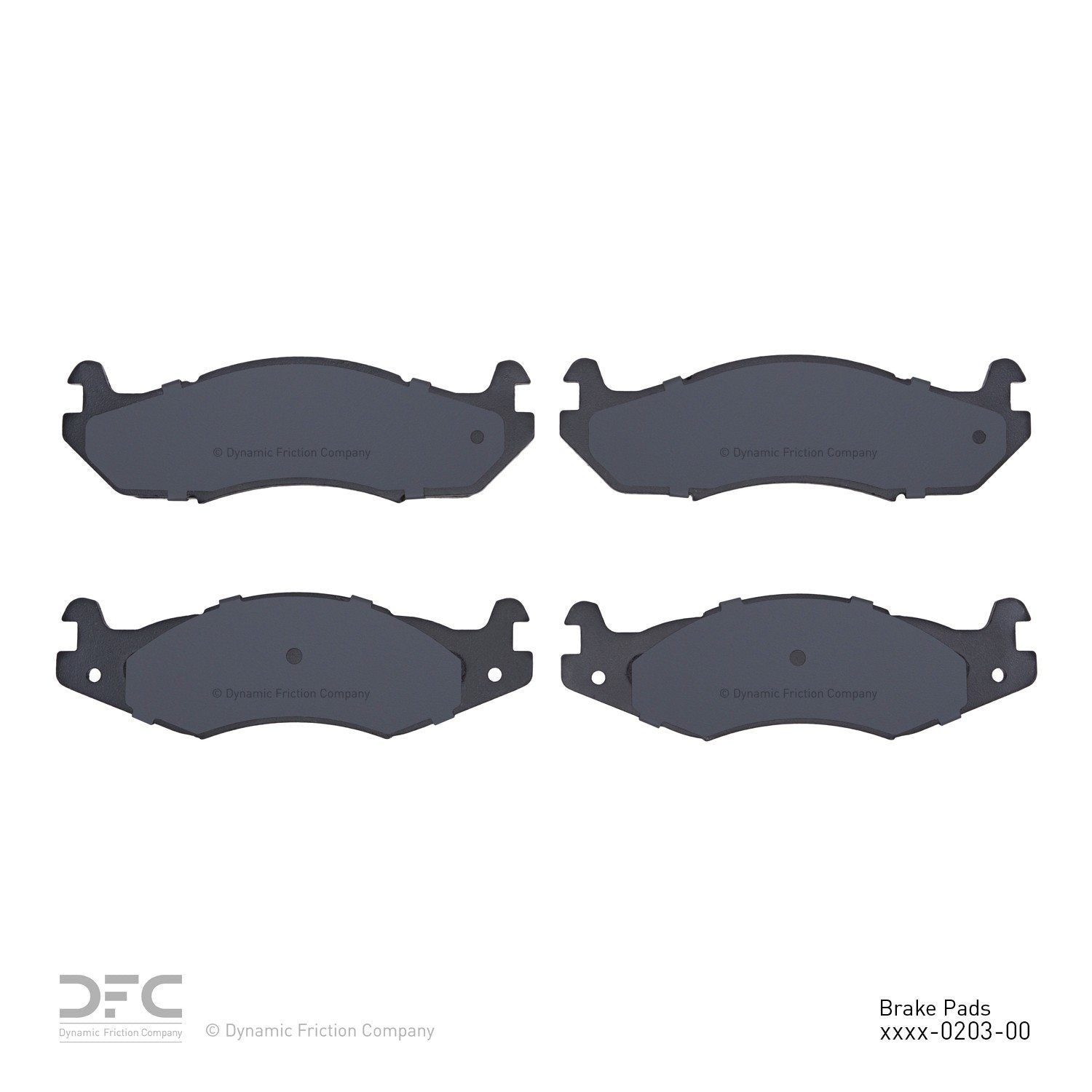 dynamic friction company disc brake pad set  frsport 1400-0203-00