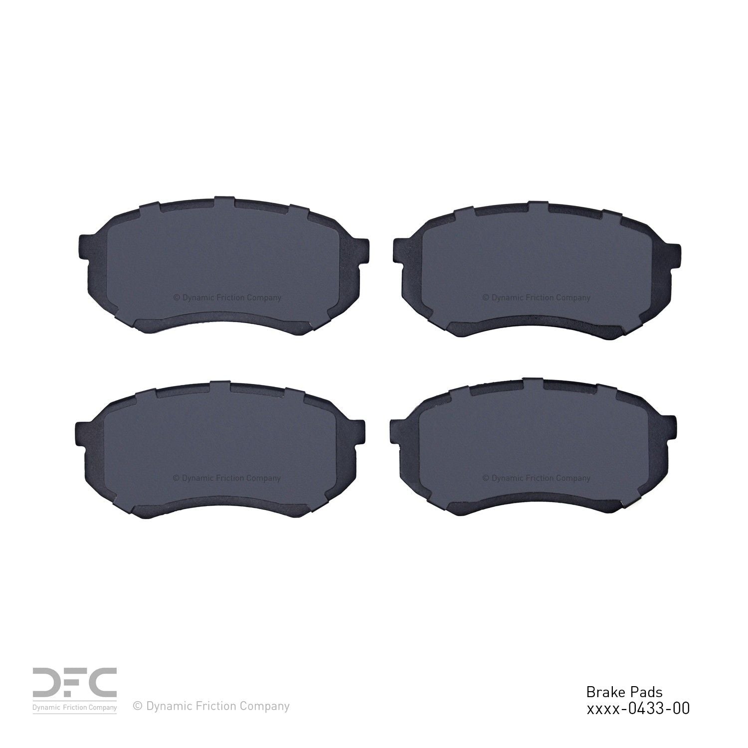 dynamic friction company disc brake pad set  frsport 1400-0433-00