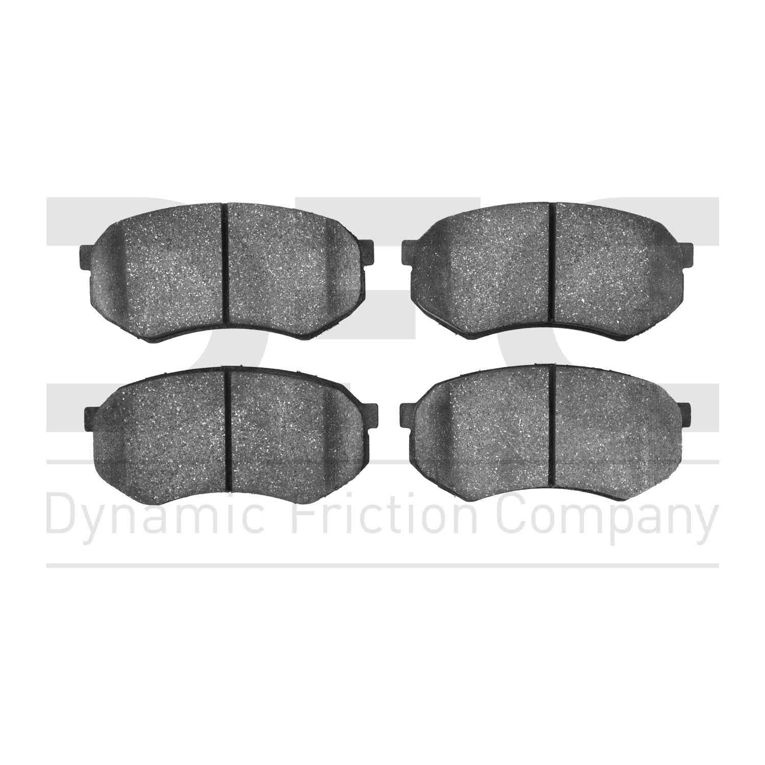 Dynamic Friction Company Disc Brake Pad Set  top view frsport 1400-0433-00