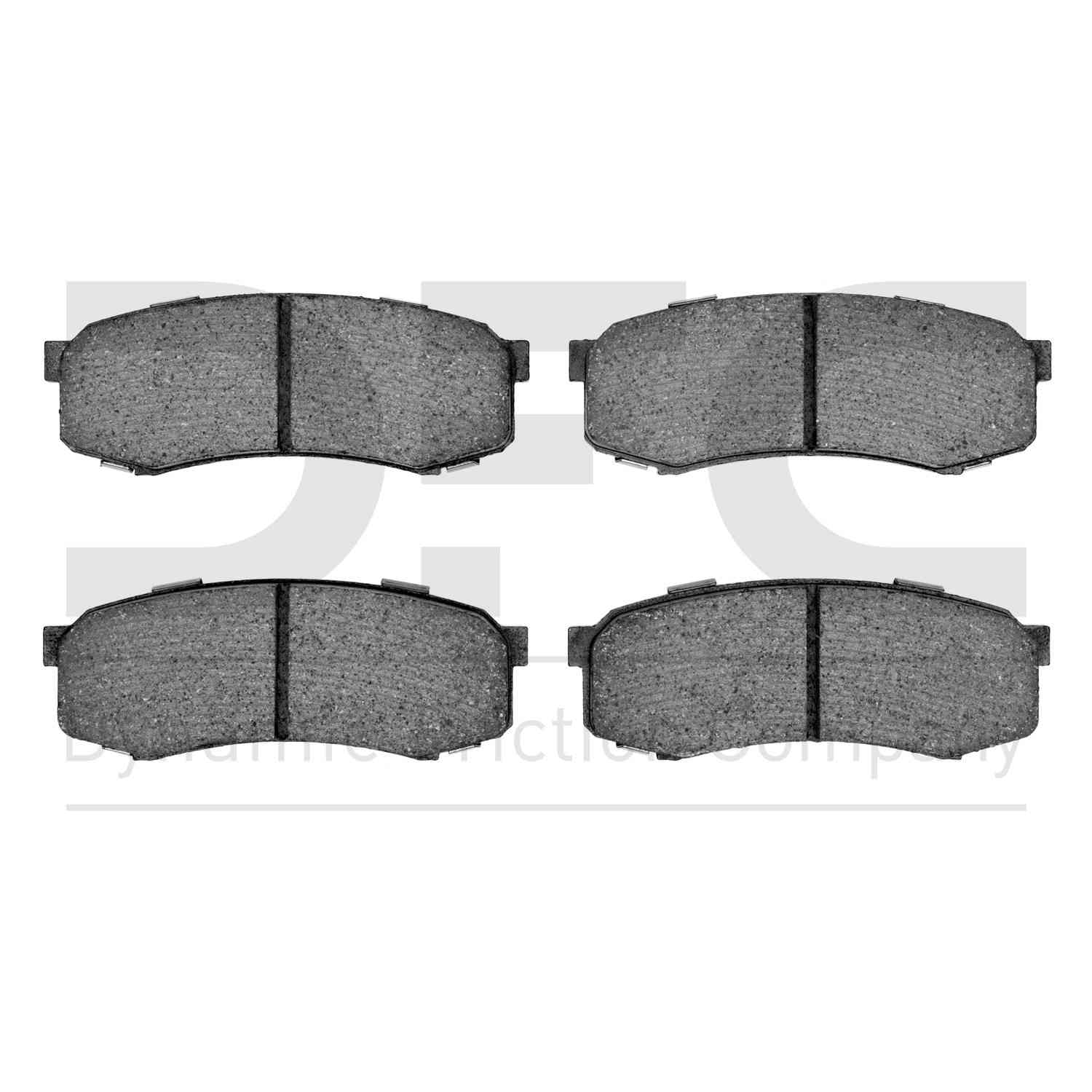 Dynamic Friction Company Disc Brake Pad Set  top view frsport 1400-0606-00