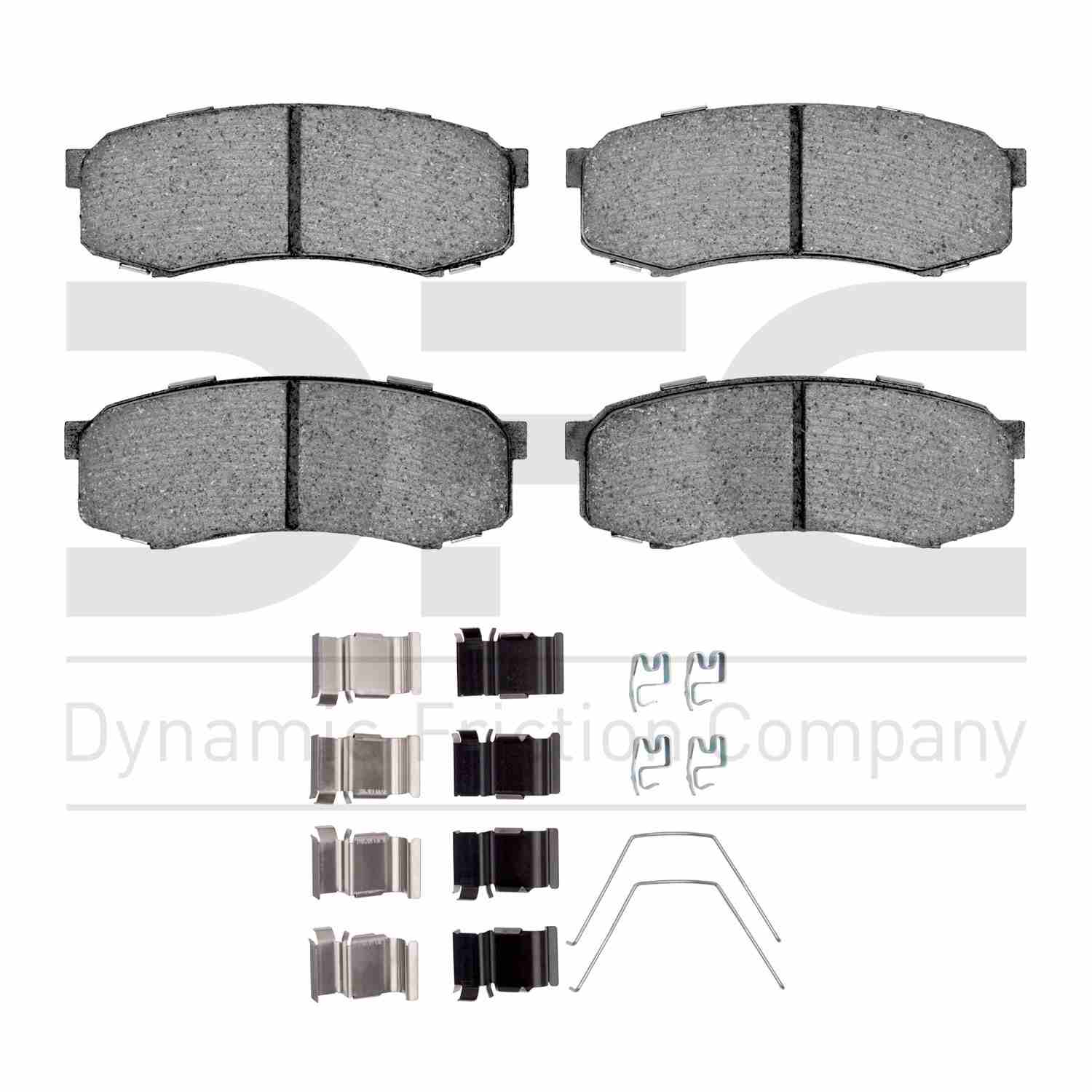 Dynamic Friction Company Disc Brake Pad Set  top view frsport 1400-0606-01