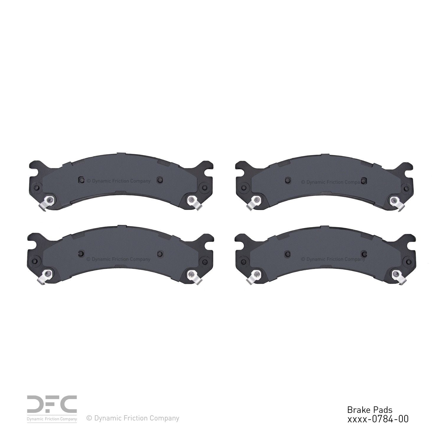 dynamic friction company disc brake pad set  frsport 1400-0784-00