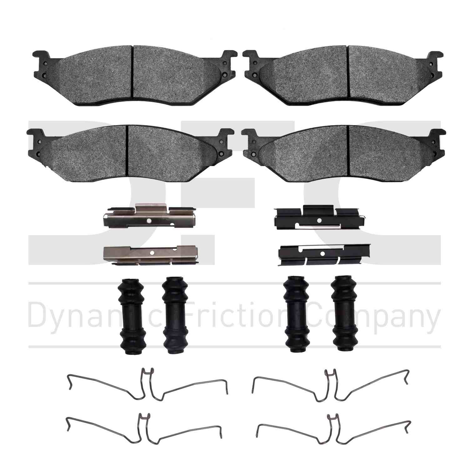 Dynamic Friction Company Disc Brake Pad Set  top view frsport 1400-1066-01