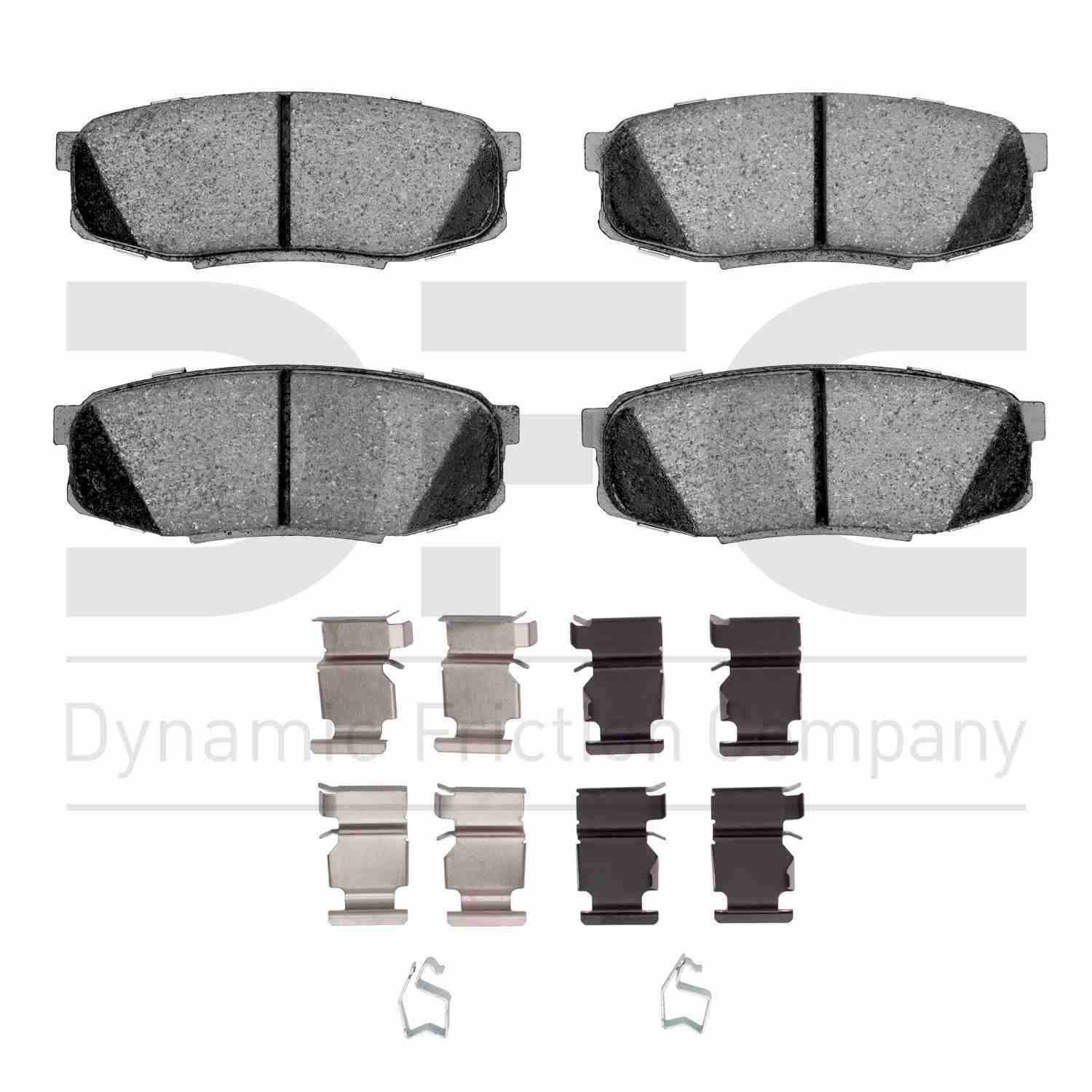 Dynamic Friction Company Disc Brake Pad Set  top view frsport 1400-1304-01