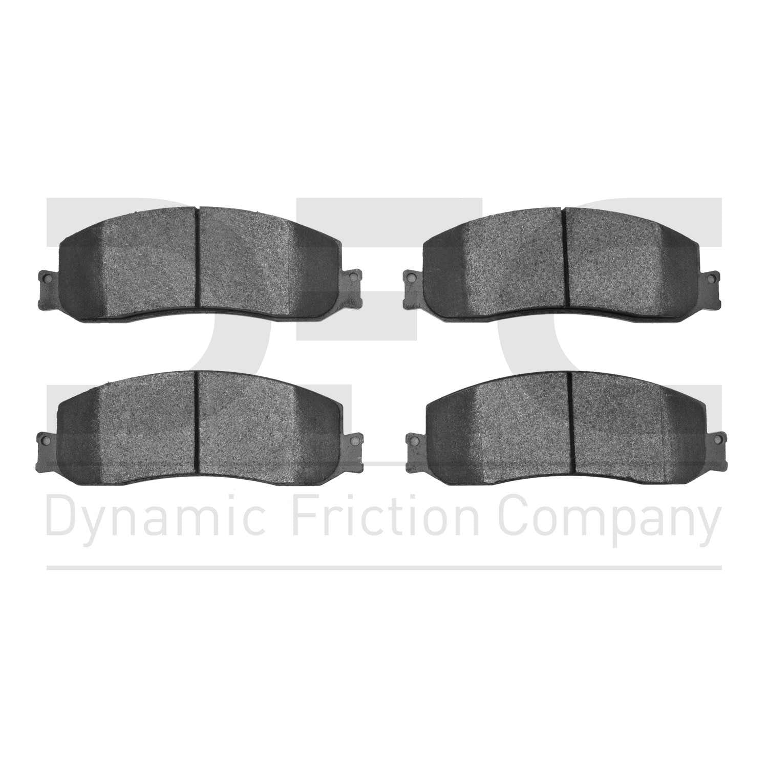 Dynamic Friction Company Disc Brake Pad Set  top view frsport 1400-1333-00