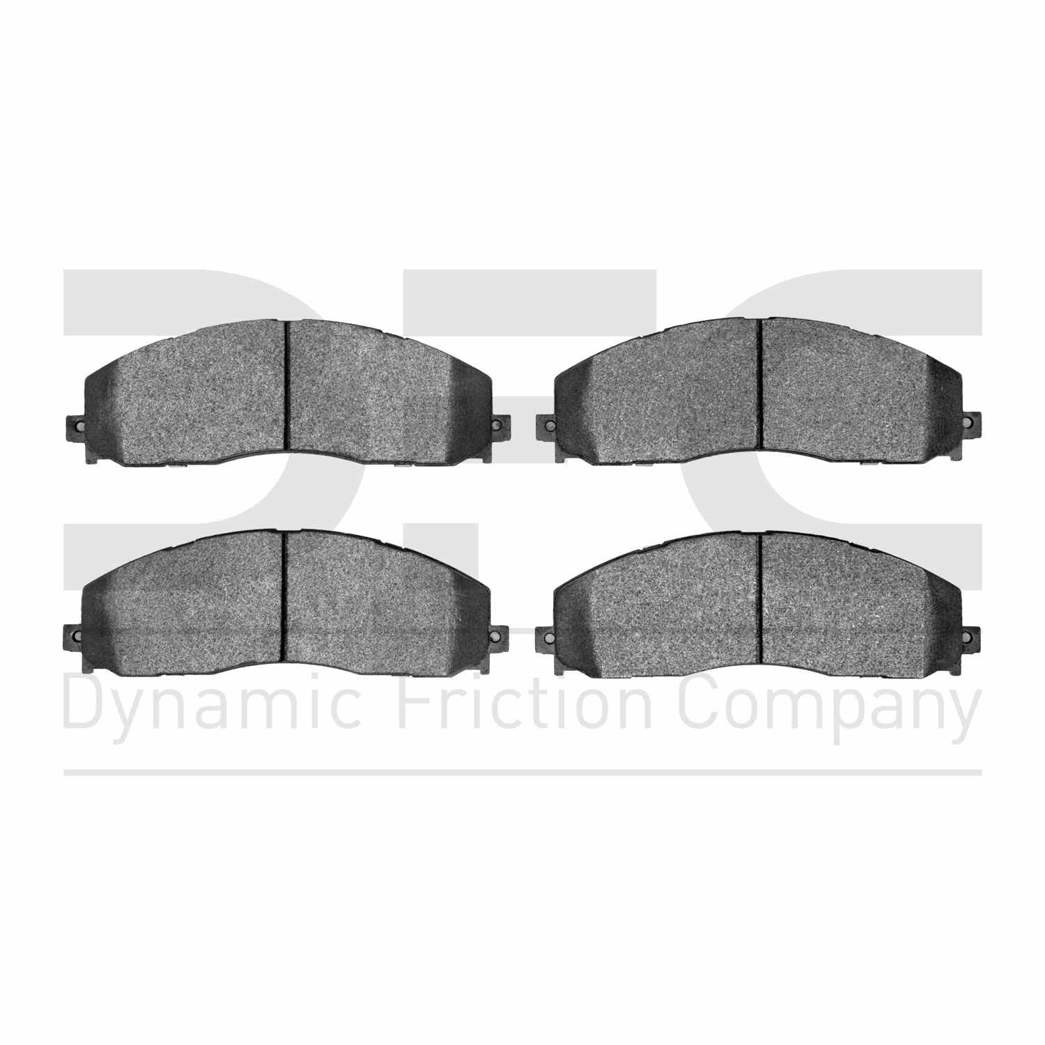 Dynamic Friction Company Disc Brake Pad Set  top view frsport 1400-1680-00