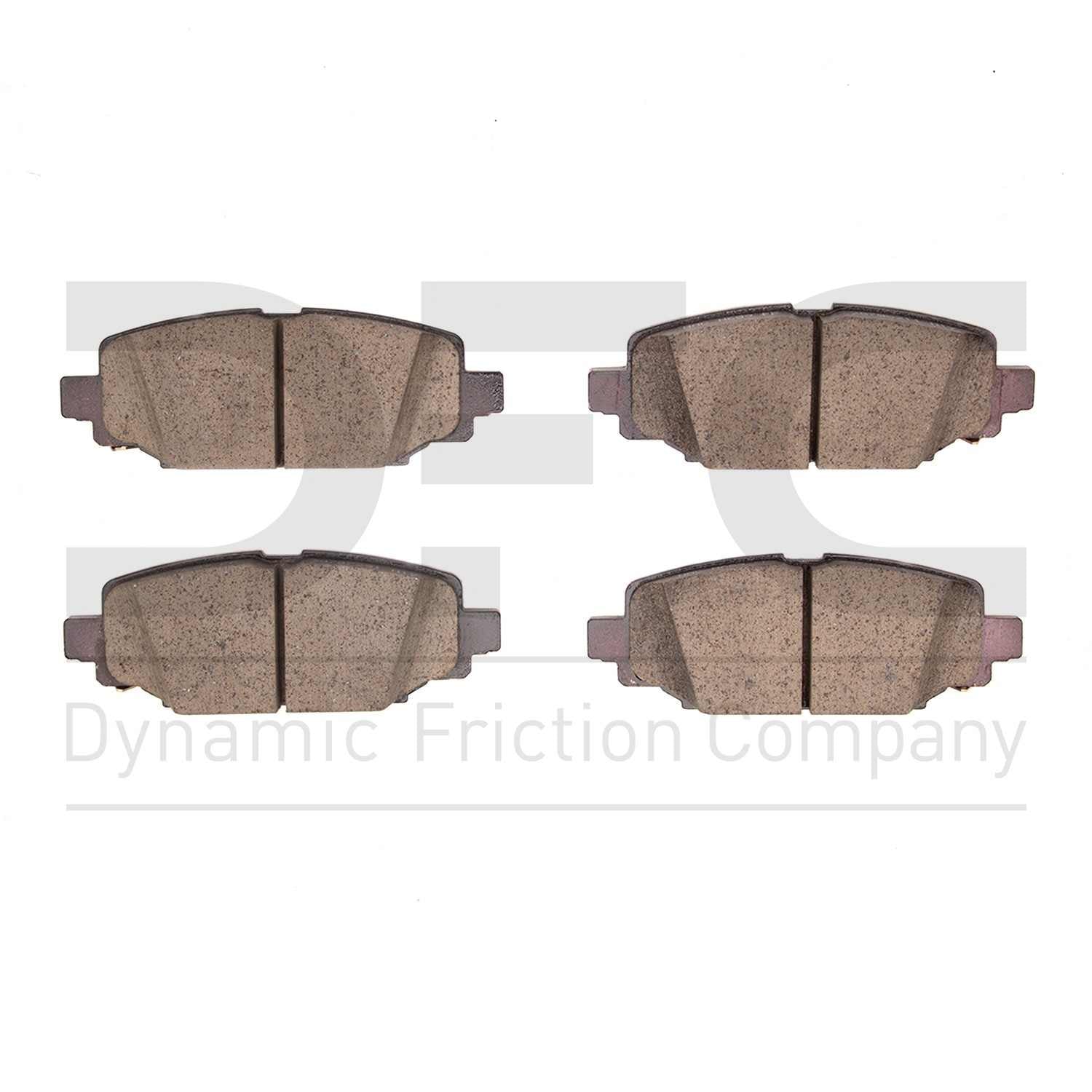 Dynamic Friction Company Disc Brake Pad Set  top view frsport 1400-2172-00