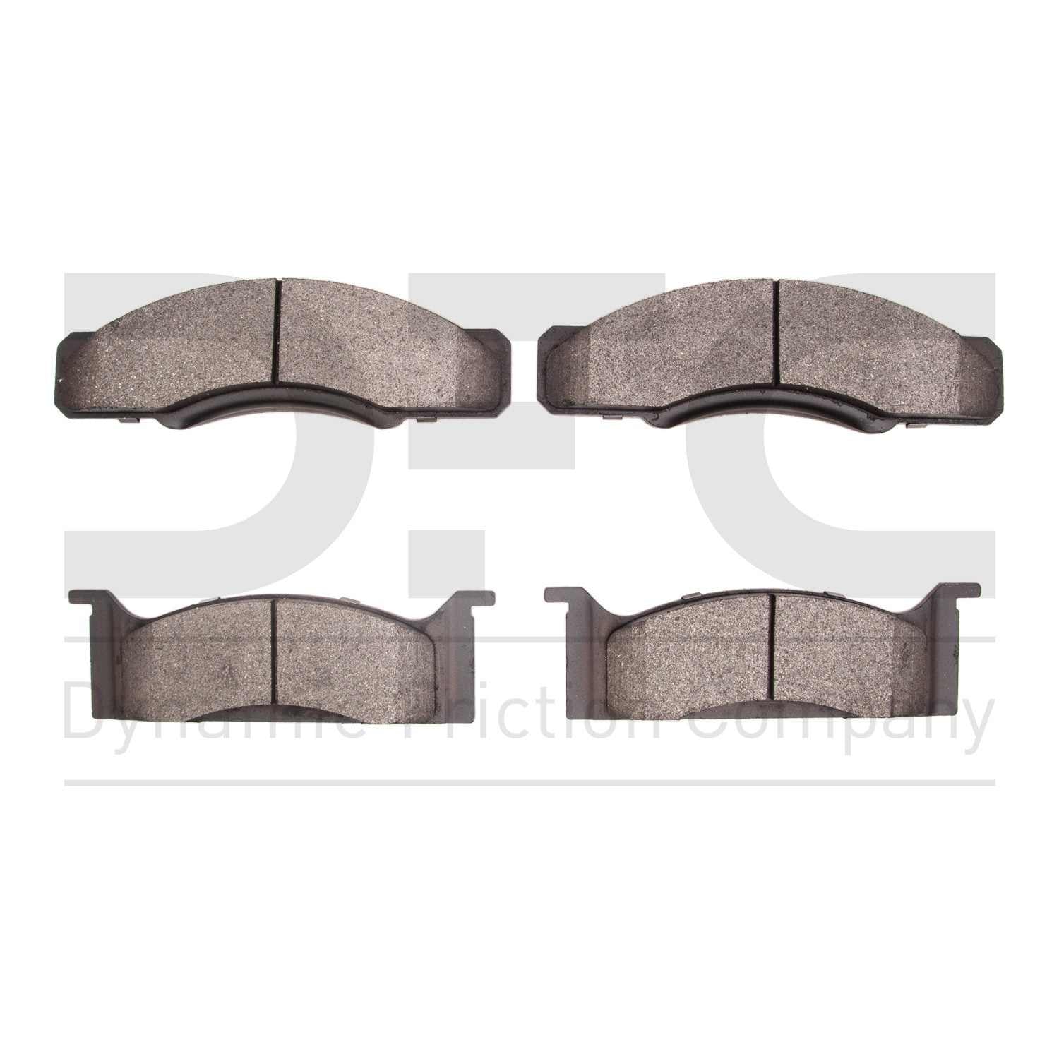 Dynamic Friction Company Disc Brake Pad Set  top view frsport 1551-0033-00