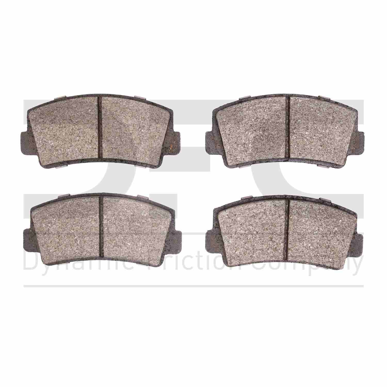 Dynamic Friction Company Disc Brake Pad Set  top view frsport 1551-0076-00