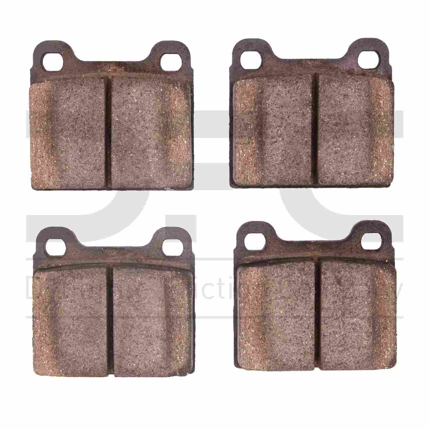 Dynamic Friction Company Disc Brake Pad Set  top view frsport 1551-0096-00