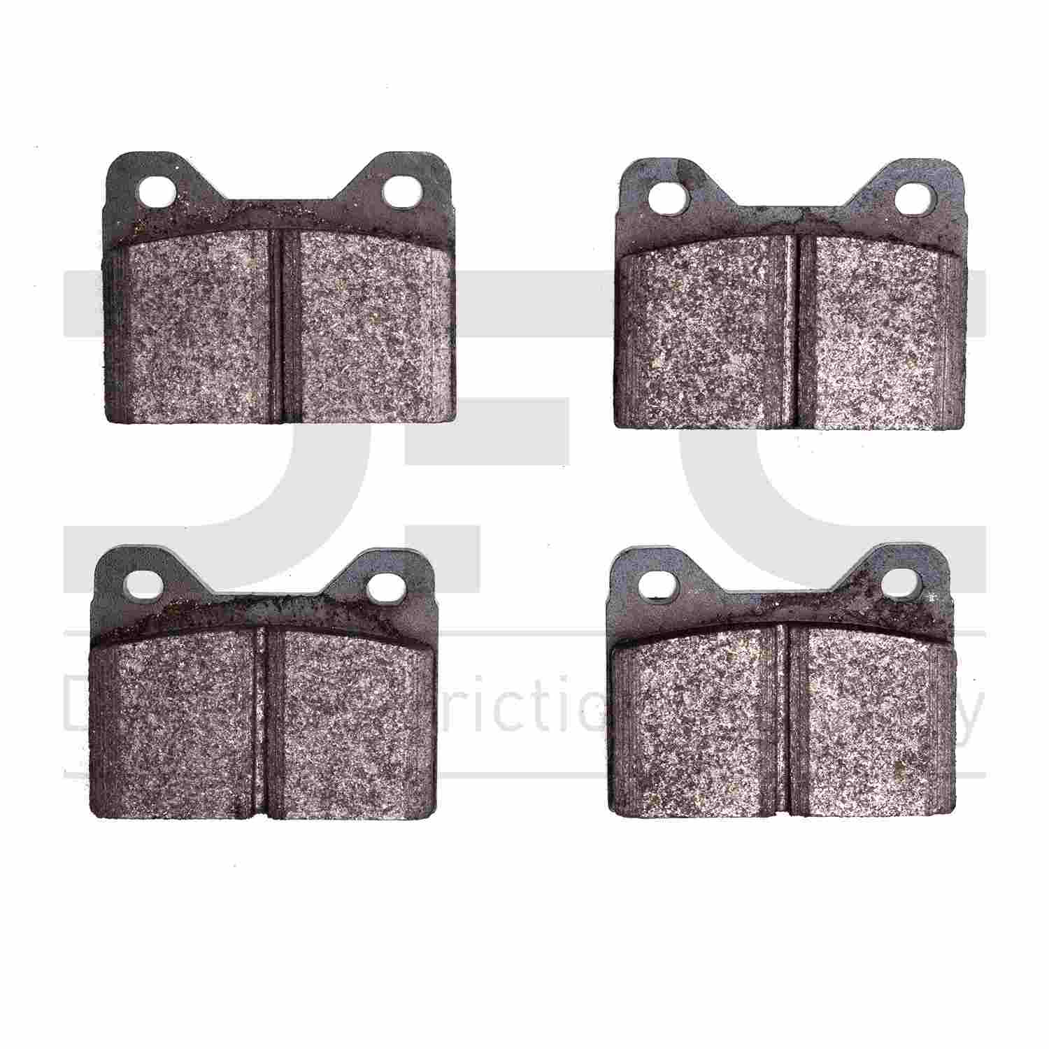 Dynamic Friction Company Disc Brake Pad Set  top view frsport 1551-0108-00