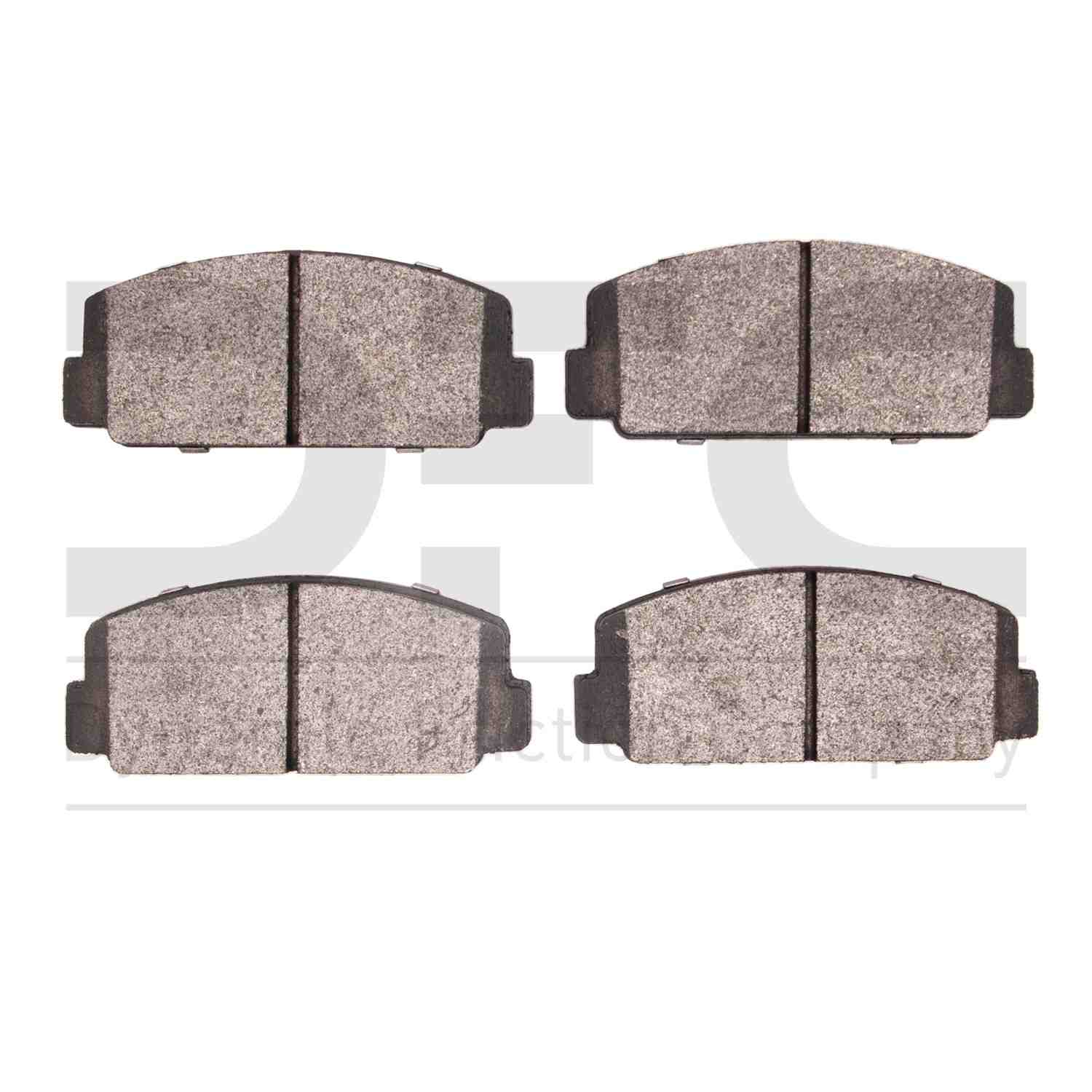 Dynamic Friction Company Disc Brake Pad Set  top view frsport 1551-0112-00