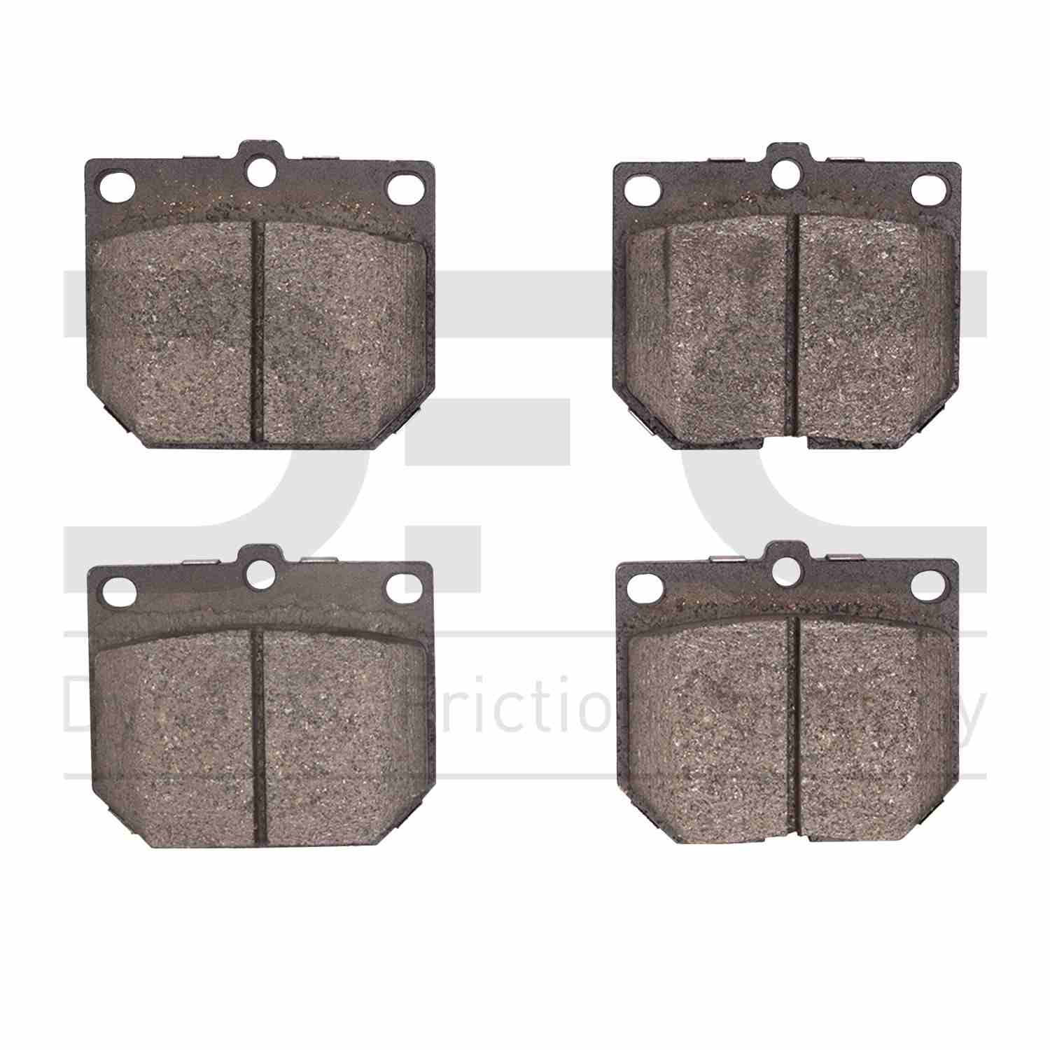 Dynamic Friction Company Disc Brake Pad Set  top view frsport 1551-0114-00