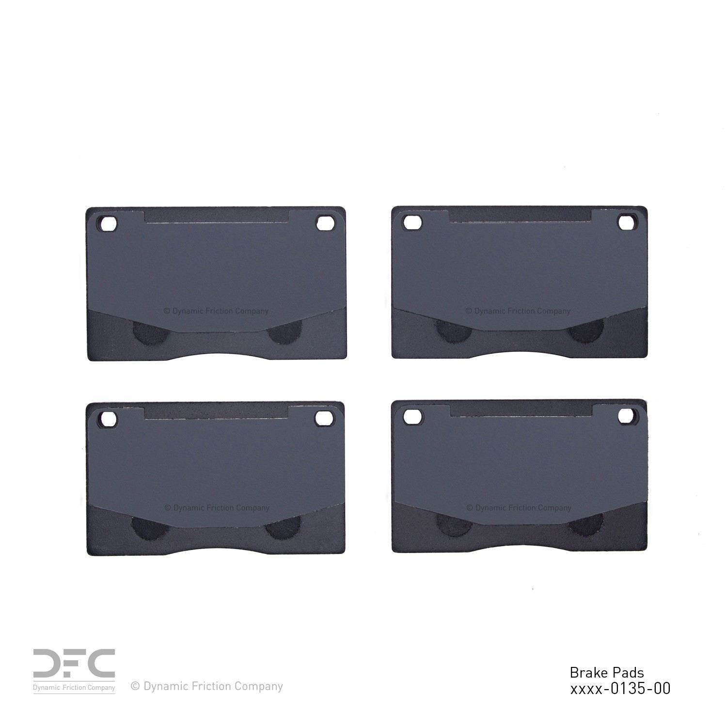 dynamic friction company disc brake pad set  frsport 1551-0135-00