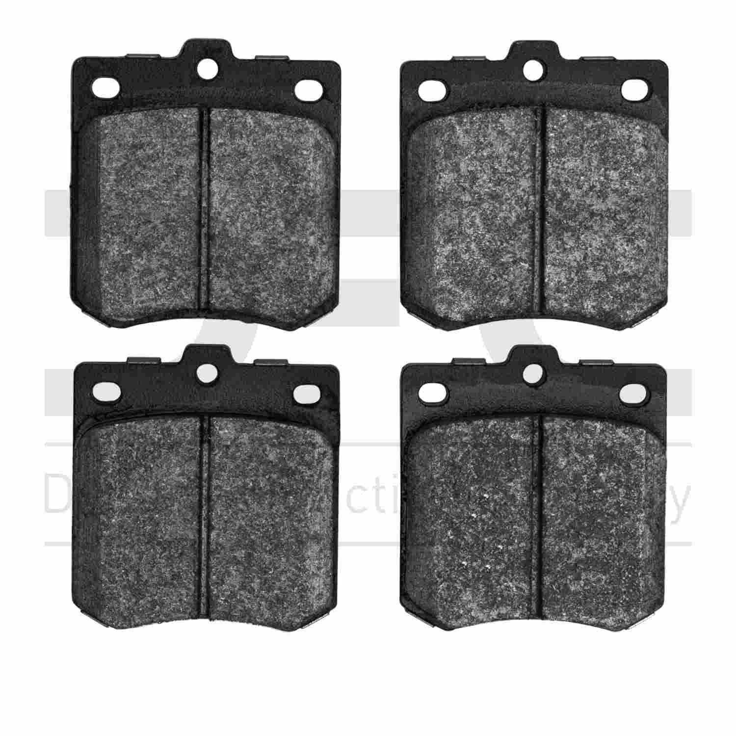 Dynamic Friction Company Disc Brake Pad Set  top view frsport 1551-0143-00