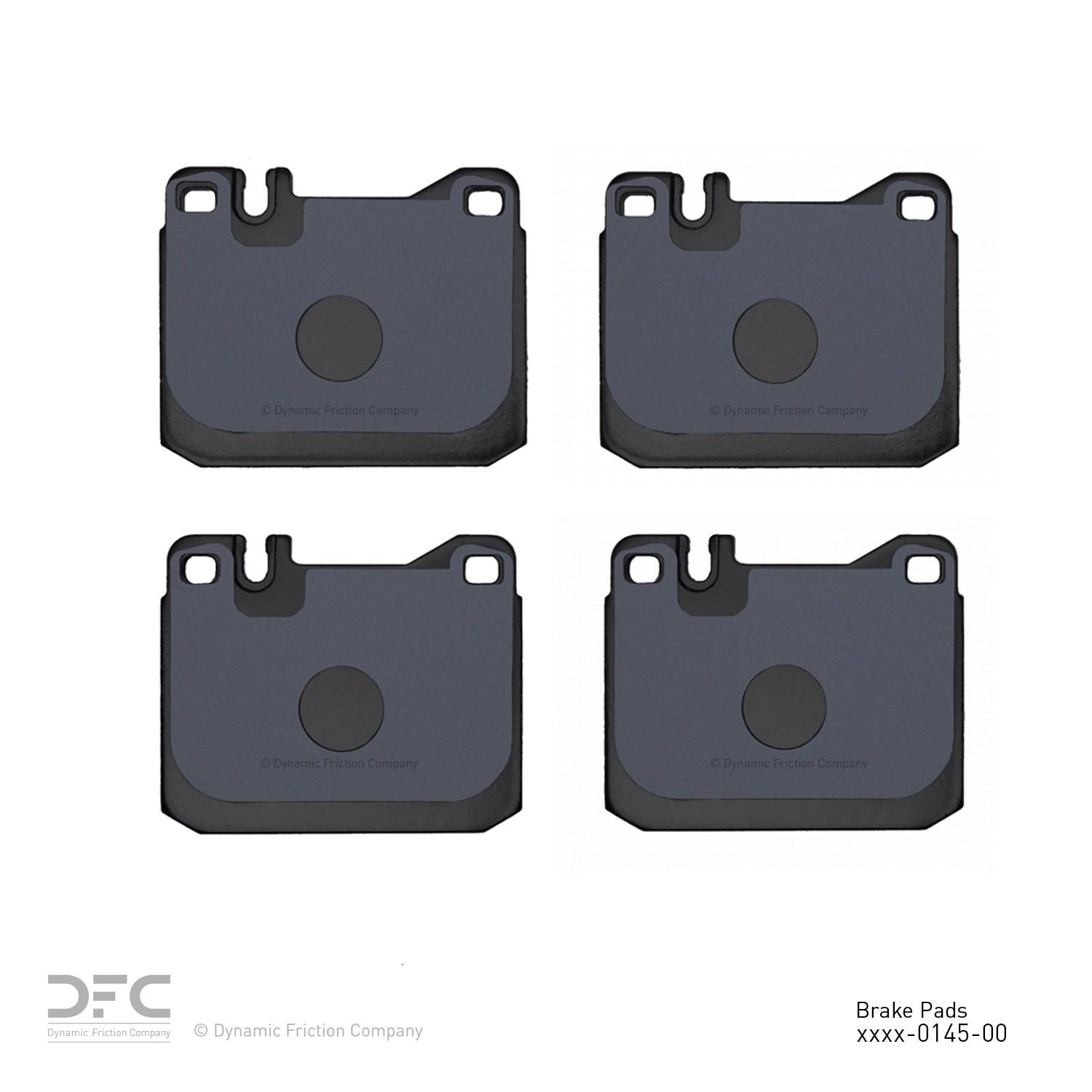 dynamic friction company disc brake pad set  frsport 1551-0145-00