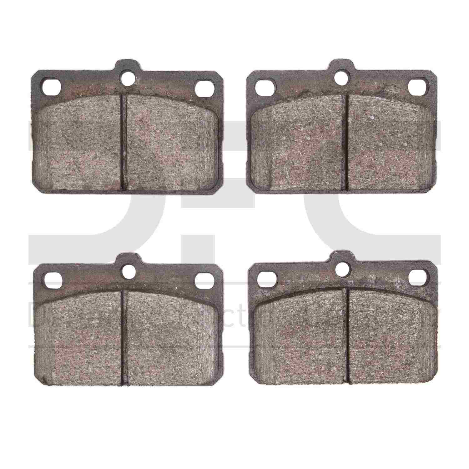 Dynamic Friction Company Disc Brake Pad Set  top view frsport 1551-0169-00