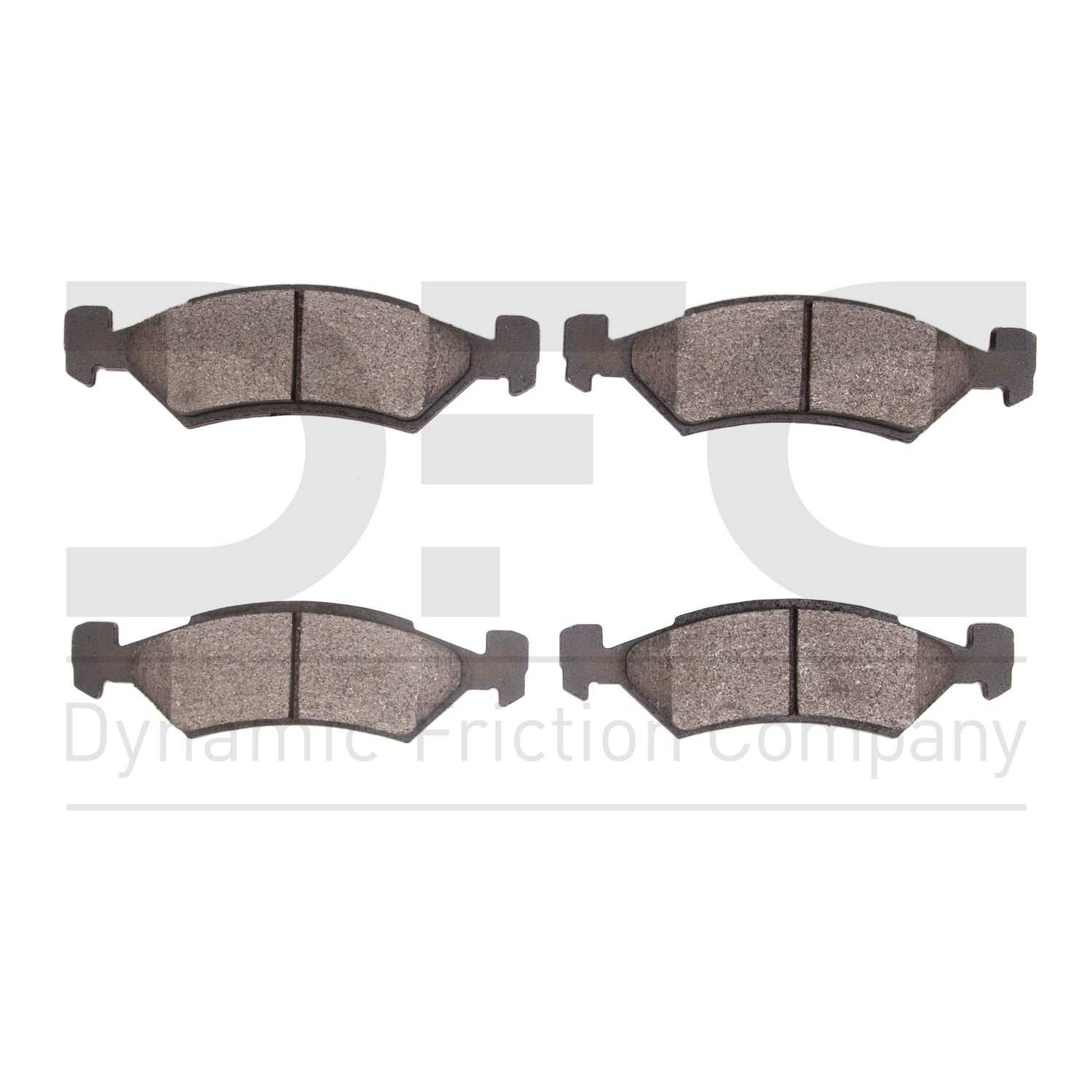 Dynamic Friction Company Disc Brake Pad Set  top view frsport 1551-0170-00