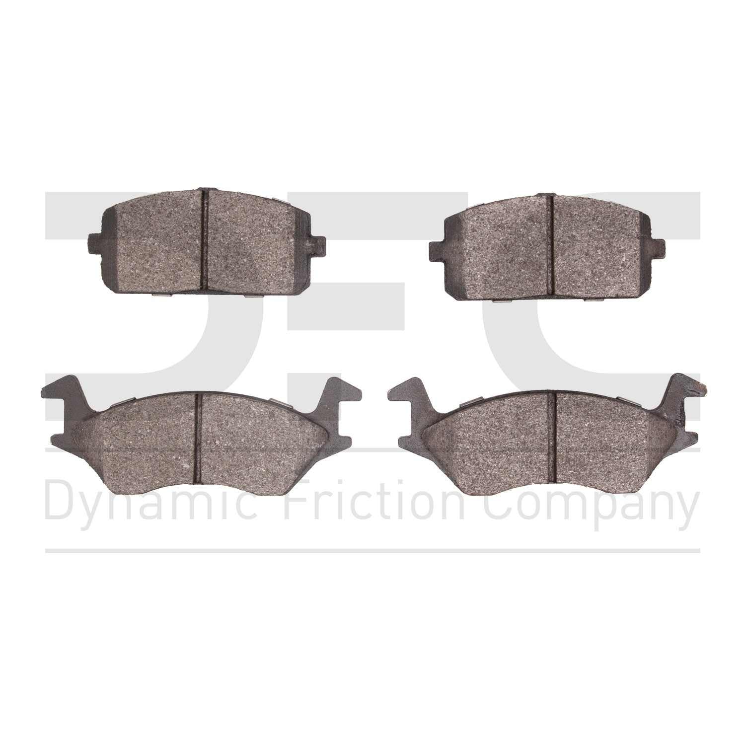 Dynamic Friction Company Disc Brake Pad Set  top view frsport 1551-0180-00