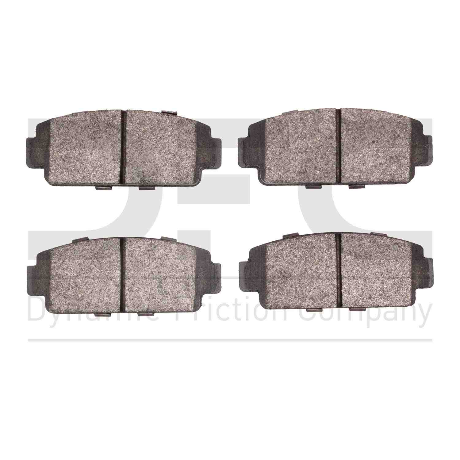 Dynamic Friction Company Disc Brake Pad Set  top view frsport 1551-0196-00