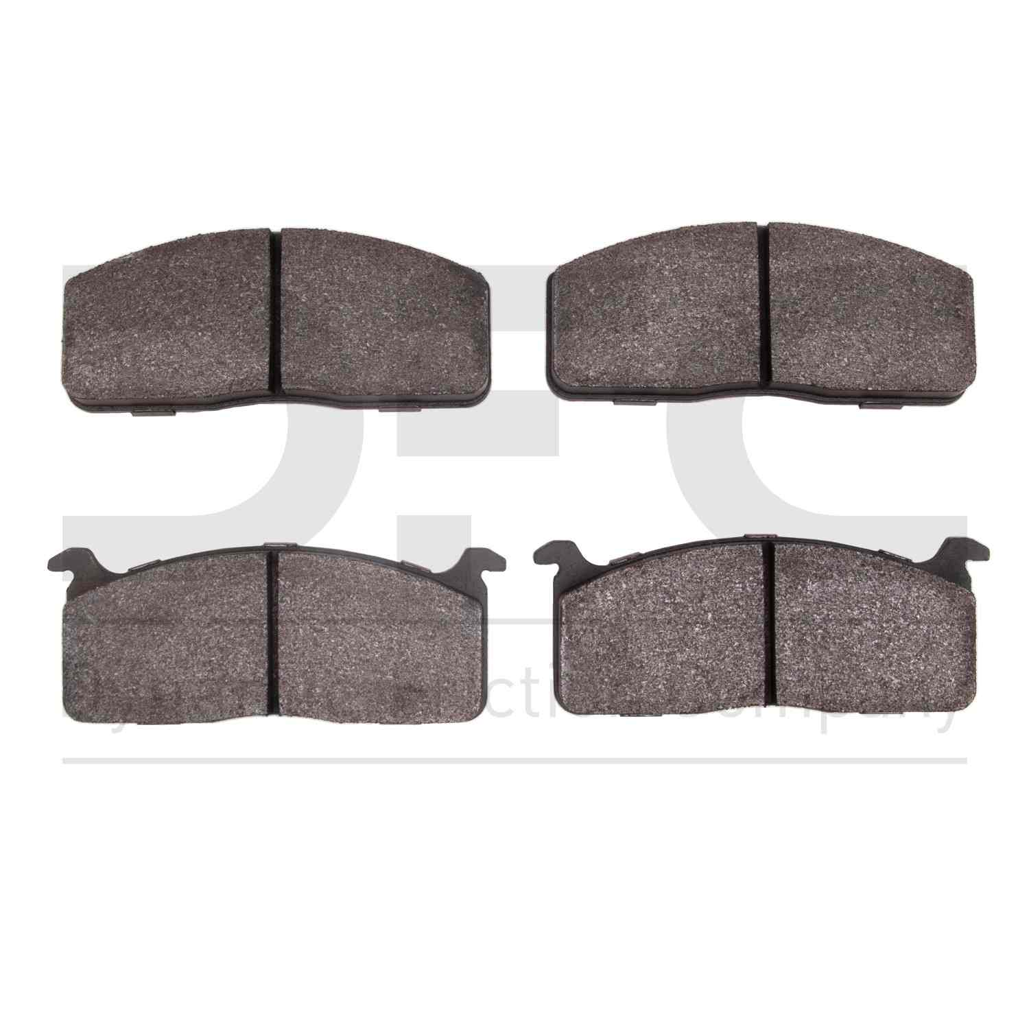 Dynamic Friction Company Disc Brake Pad Set  top view frsport 1551-0197-00