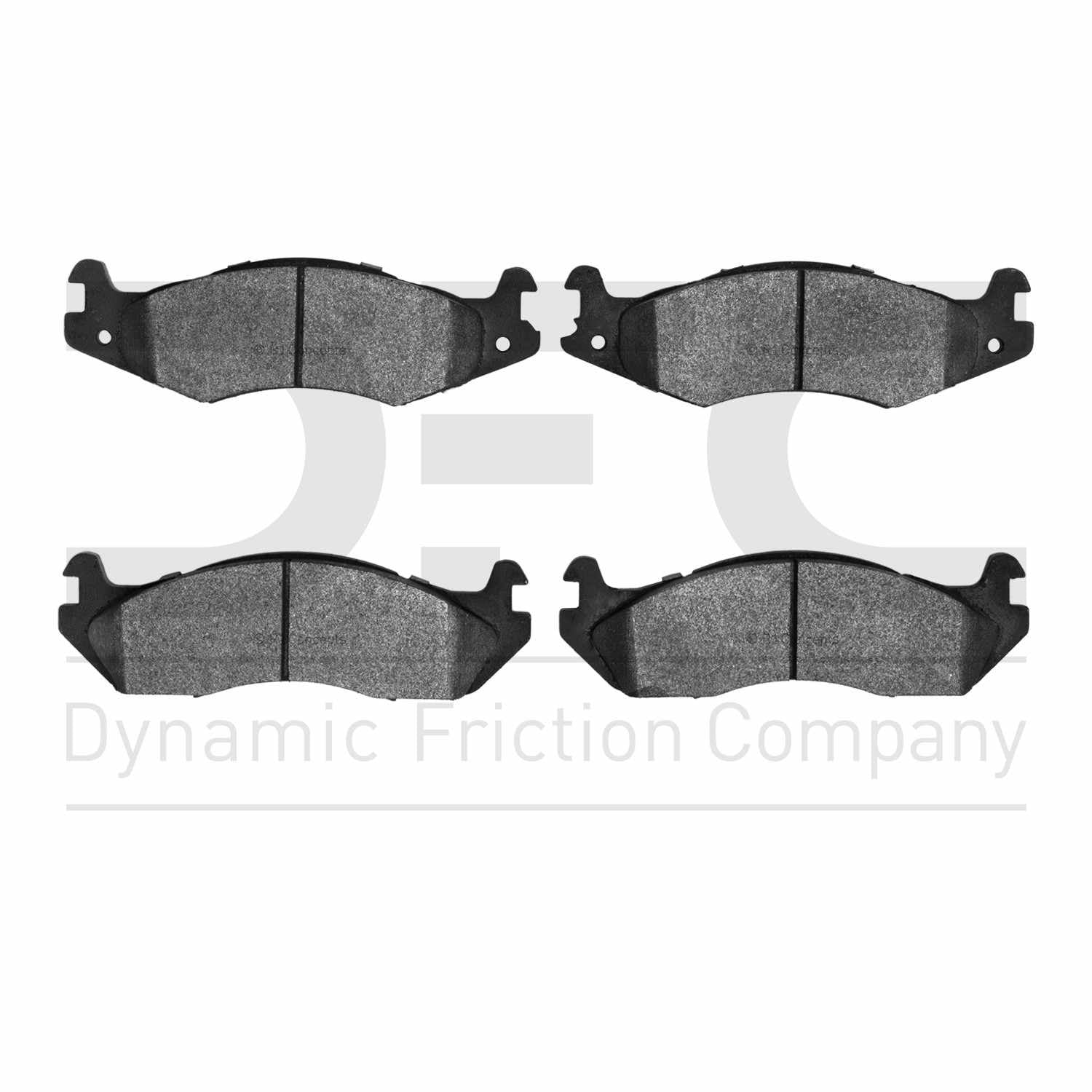 Dynamic Friction Company Disc Brake Pad Set  top view frsport 1551-0203-00