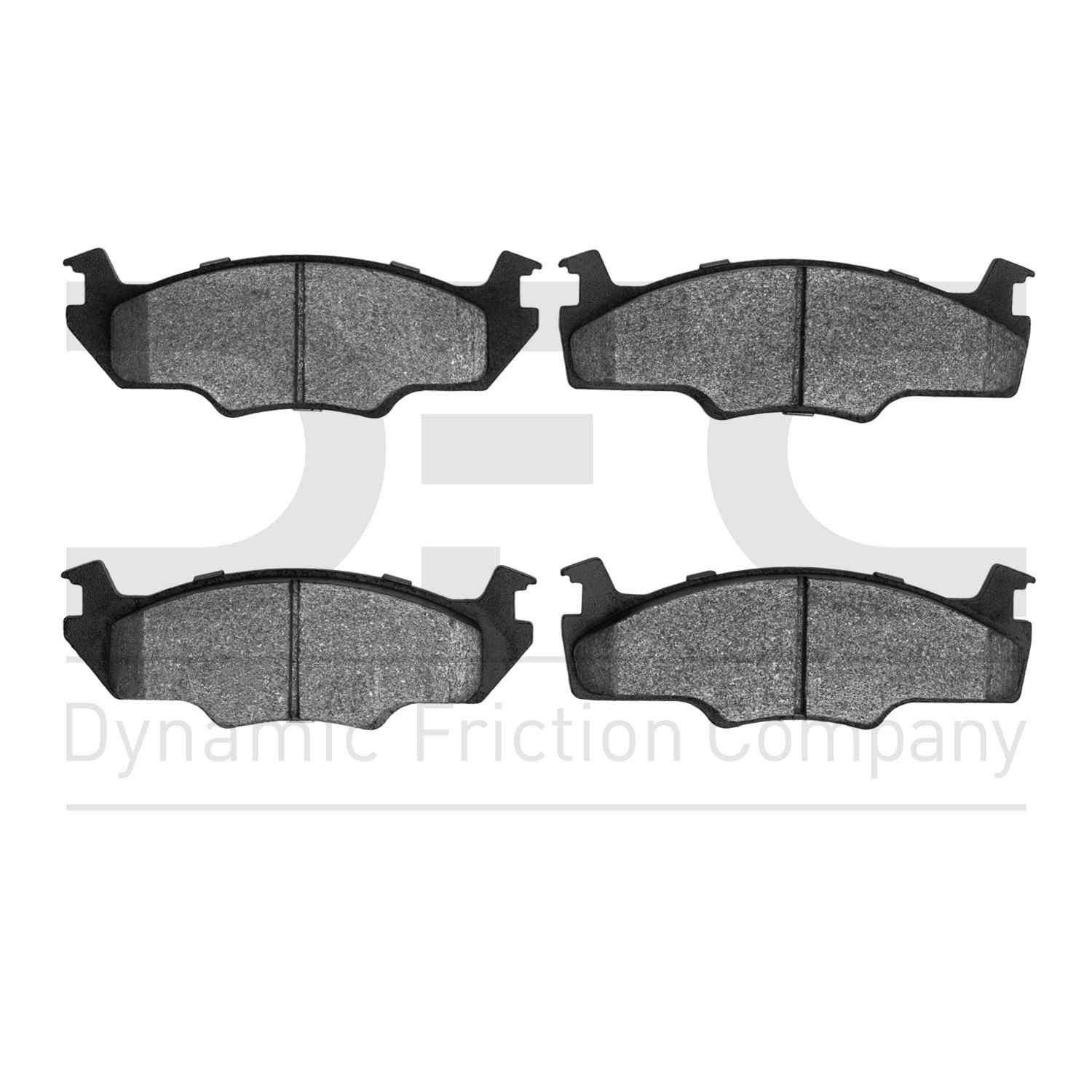 Dynamic Friction Company Disc Brake Pad Set  top view frsport 1551-0206-00