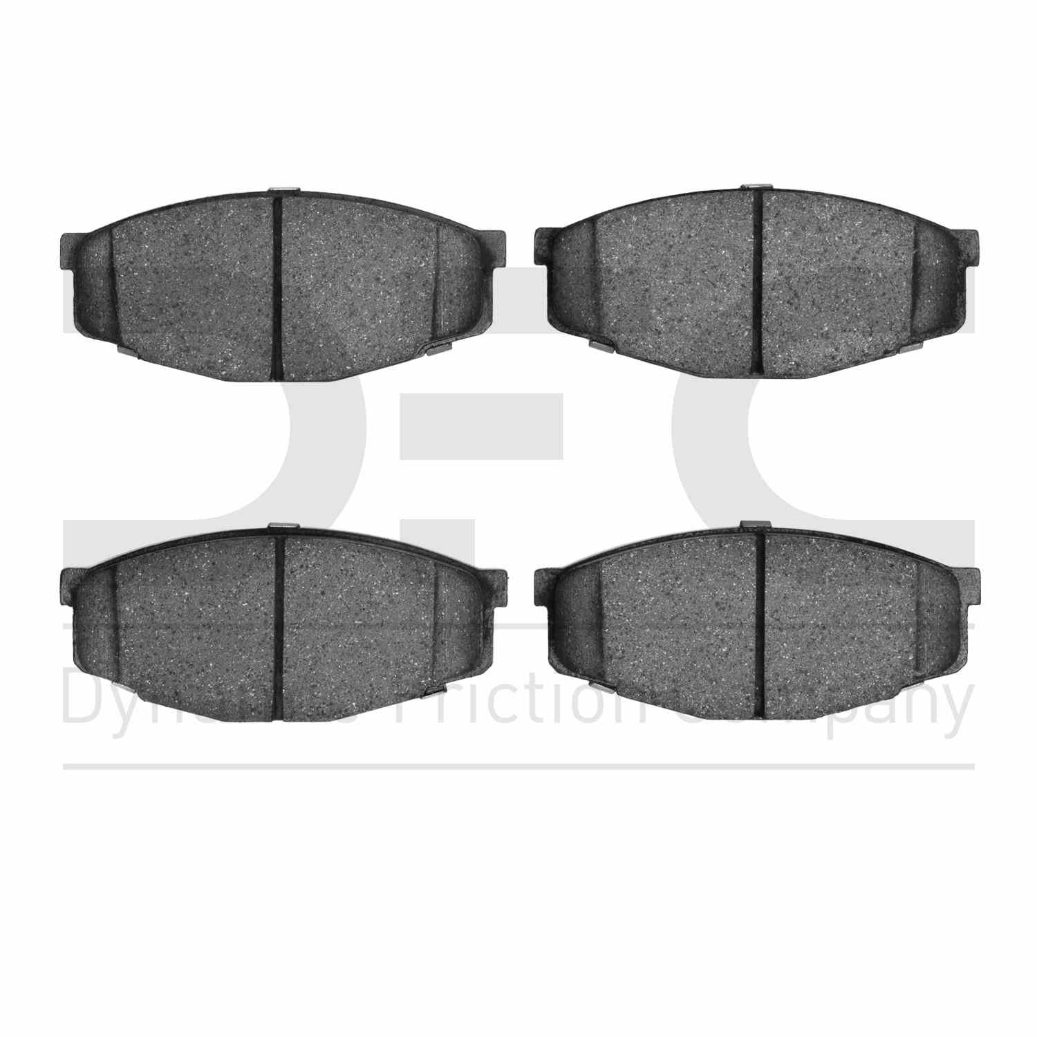 Dynamic Friction Company Disc Brake Pad Set  top view frsport 1551-0207-00