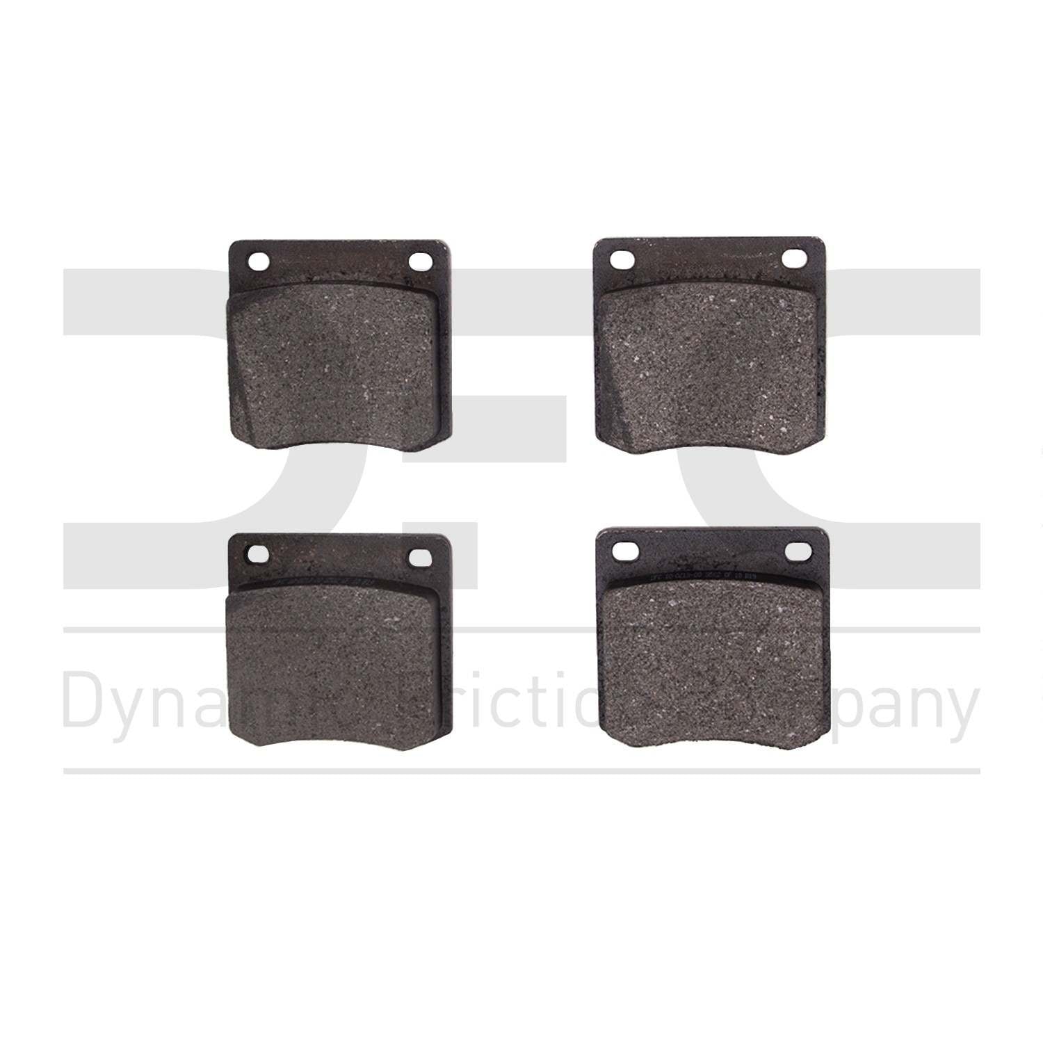 Dynamic Friction Company Disc Brake Pad Set  top view frsport 1551-0213-00